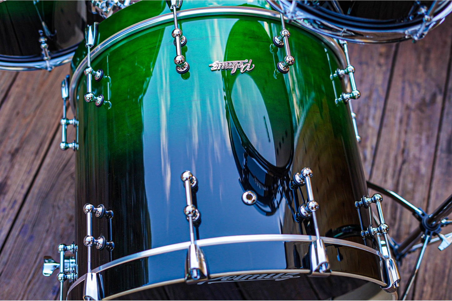 Polmuz Drums Model 2 Maple 20/12/16  Green Fade - expo — zdjęcie 9