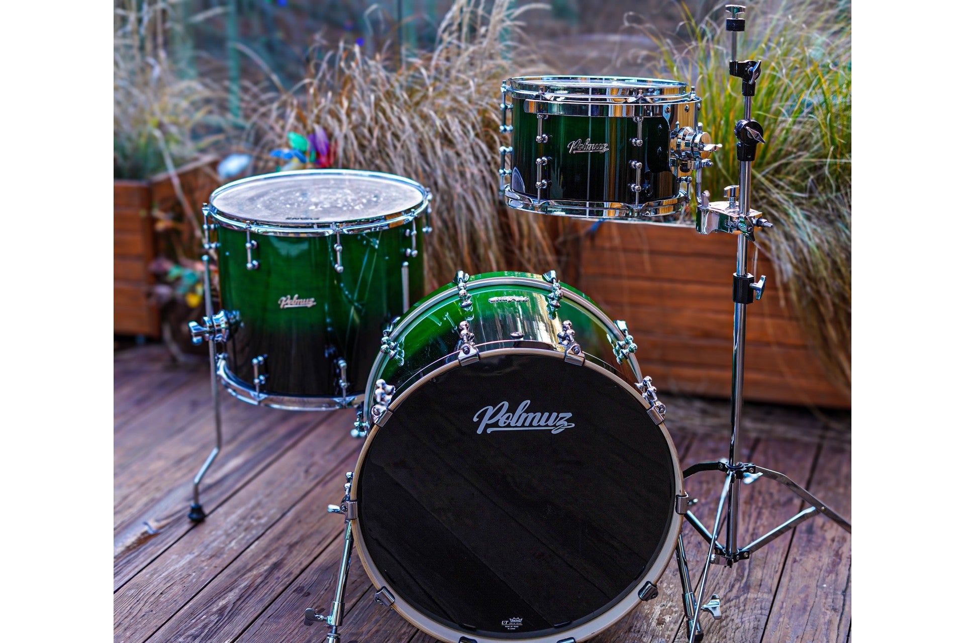 Polmuz Drums Model 2 Maple 20/12/16  Green Fade - expo — zdjęcie 10