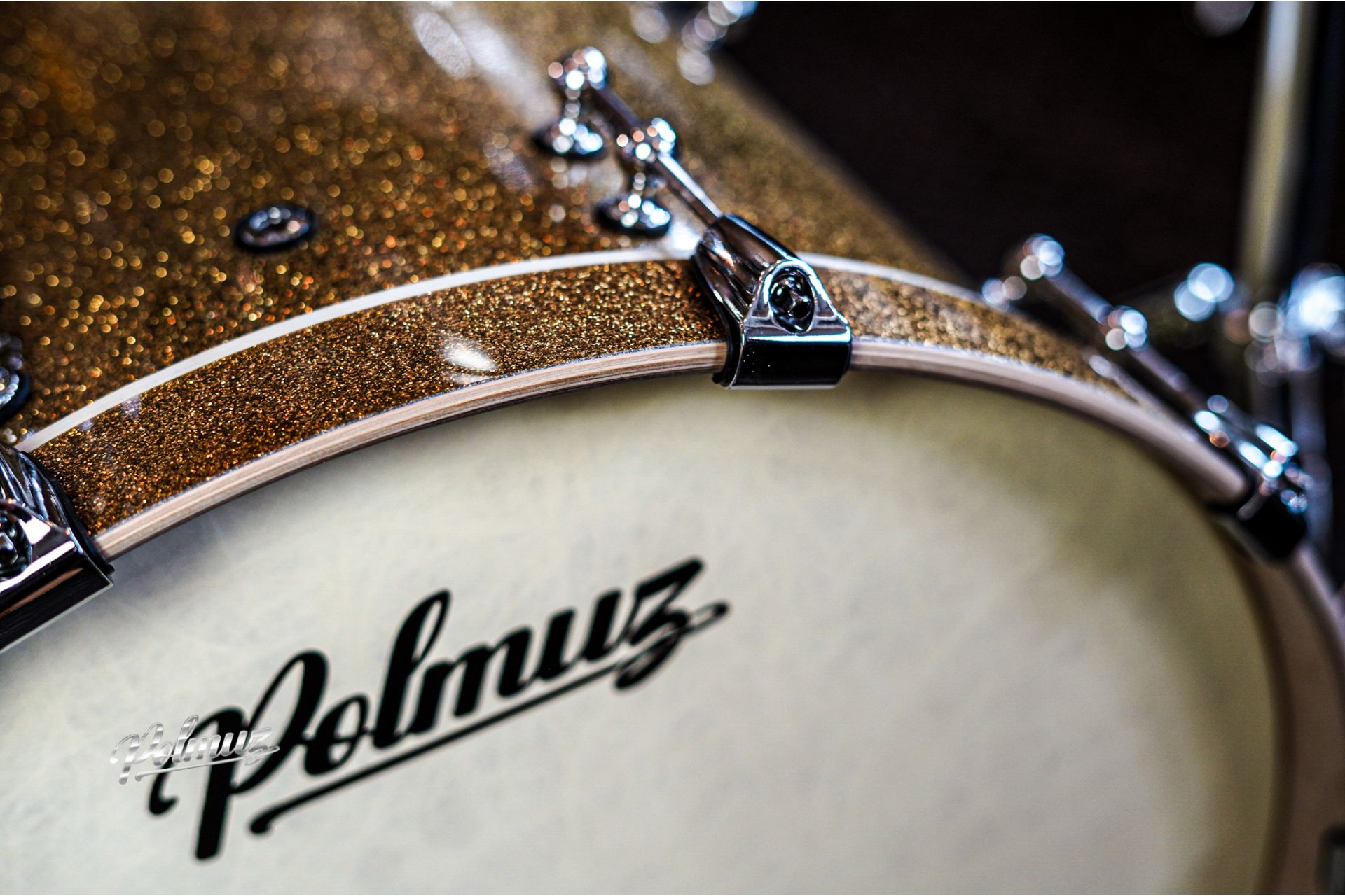 Polmuz Drums Model 2 Maple 22/10/12/16  champagne gold sparkle — zdjęcie 6