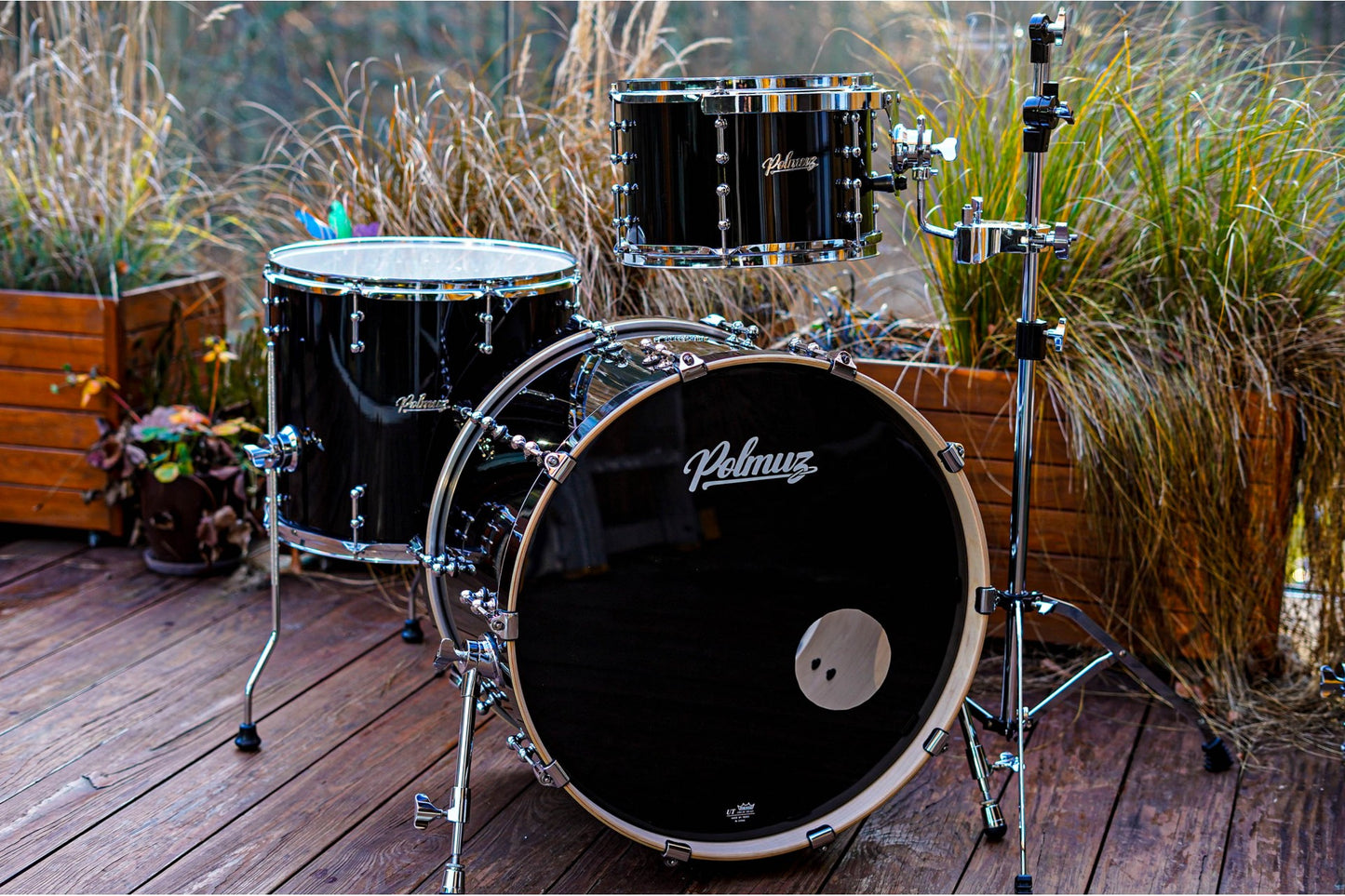 Polmuz Drums Model 2 Maple 22/12/16  Piano Black — zdjęcie 2