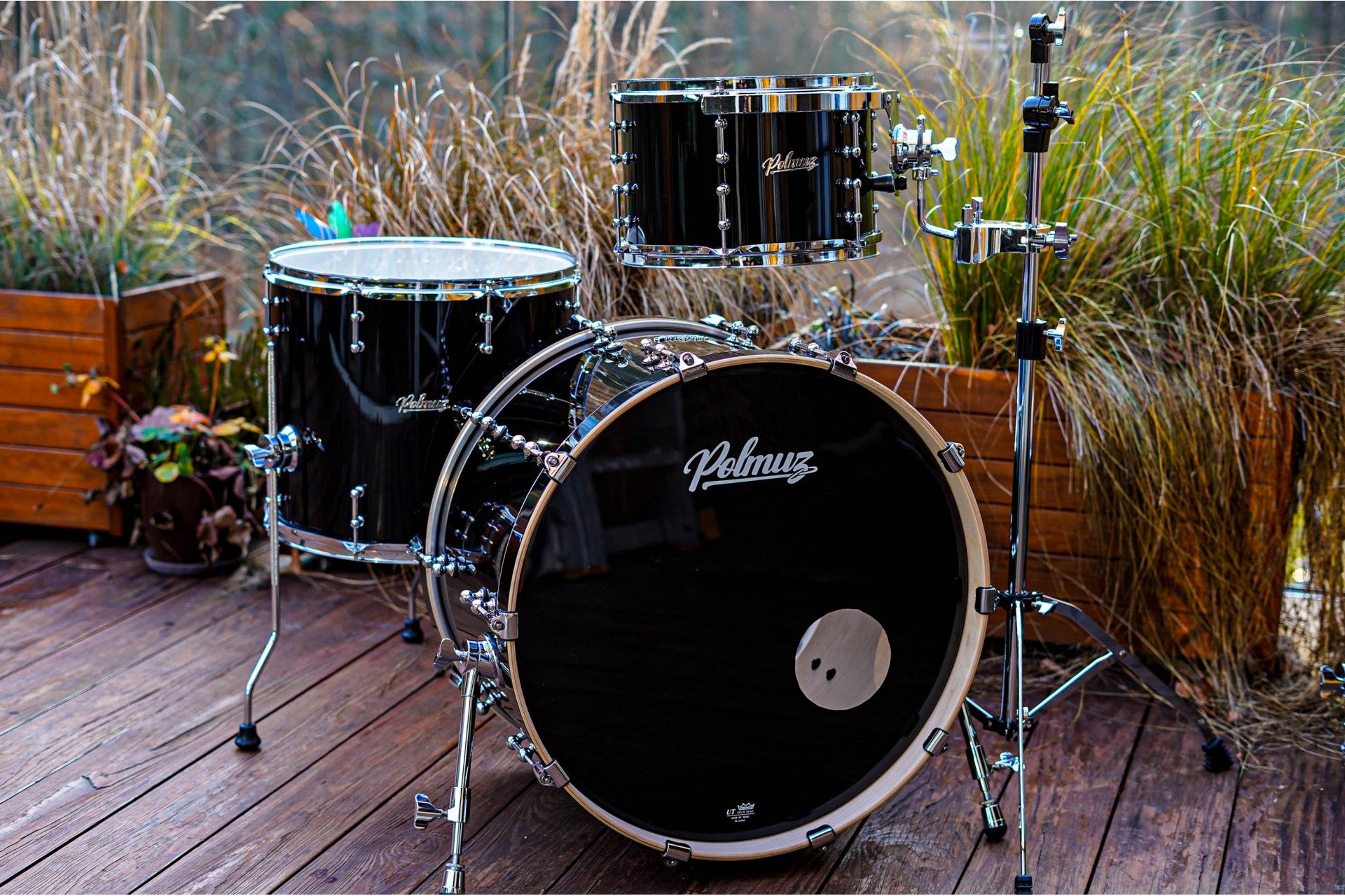 Polmuz Drums Model 2 Maple 22/12/16  Piano Black — zdjęcie 2