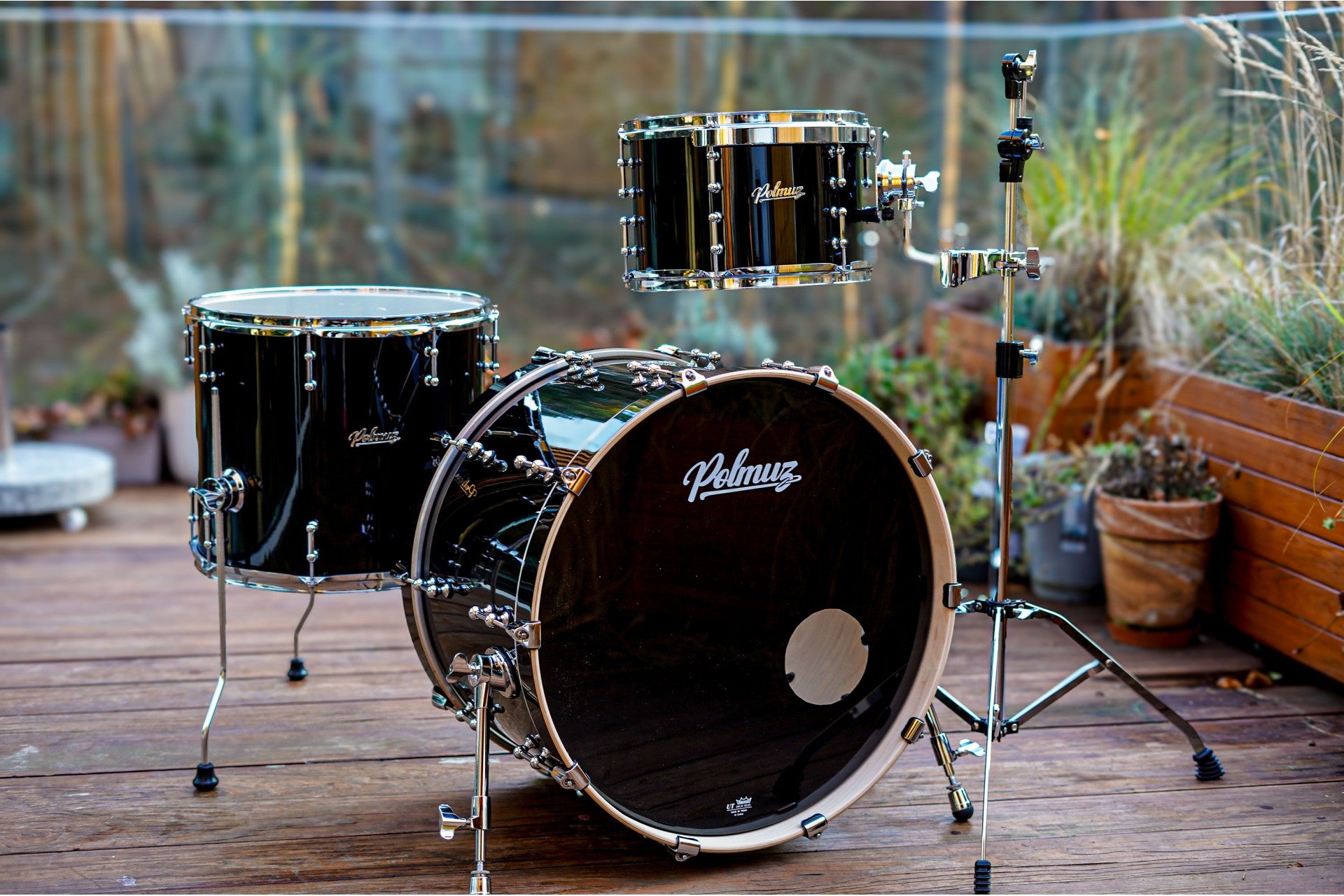 Polmuz Drums Model 2 Maple 22/12/16  Piano Black — zdjęcie 5