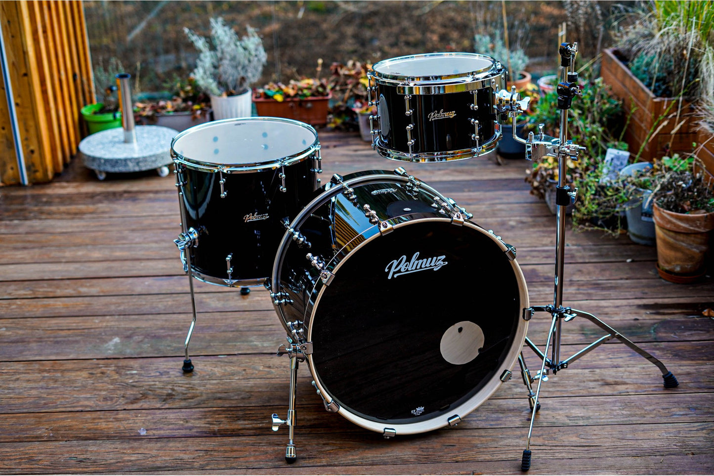 Polmuz Drums Model 2 Maple 22/12/16  Piano Black — zdjęcie 12