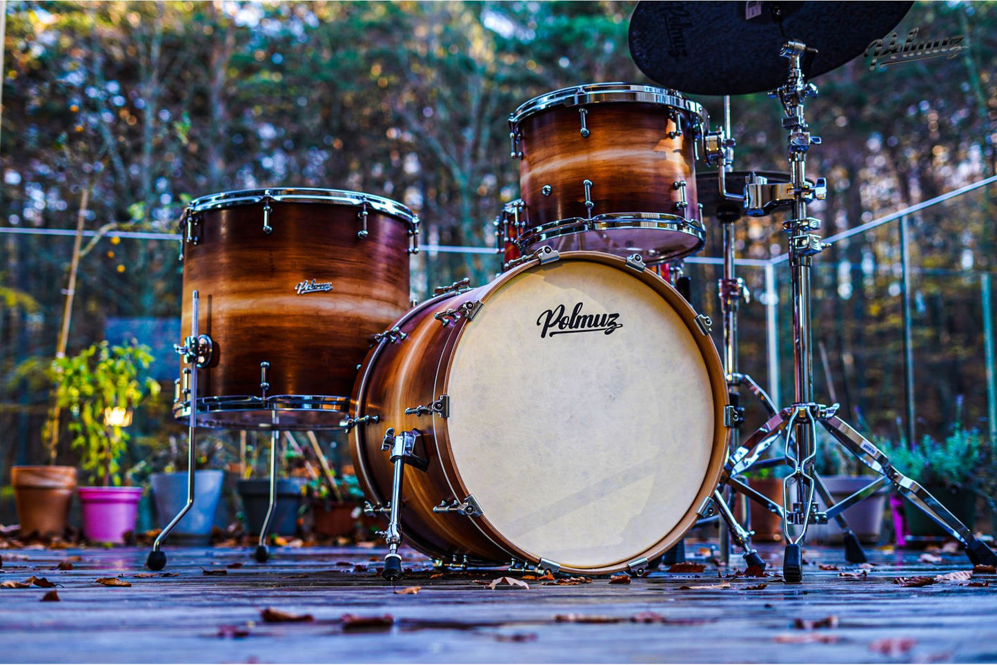 Polmuz Fiberskin Drum Head 20"B W/Muffler Ring. 0.250mm