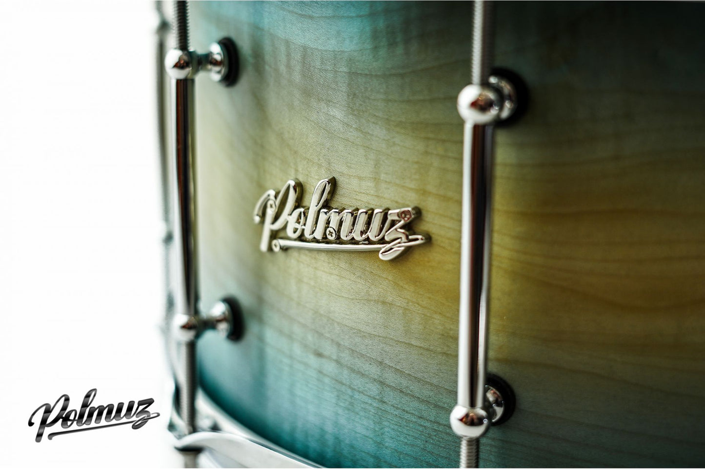 Polmuz Jawor Snare (14x7.5) Blue to Natural fade Oil - MADE IN POLAND