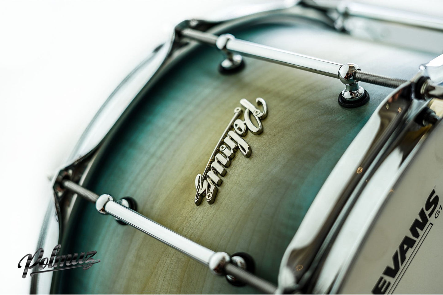 Polmuz Jawor Snare (14x7.5) Blue to Natural fade Oil - MADE IN POLAND