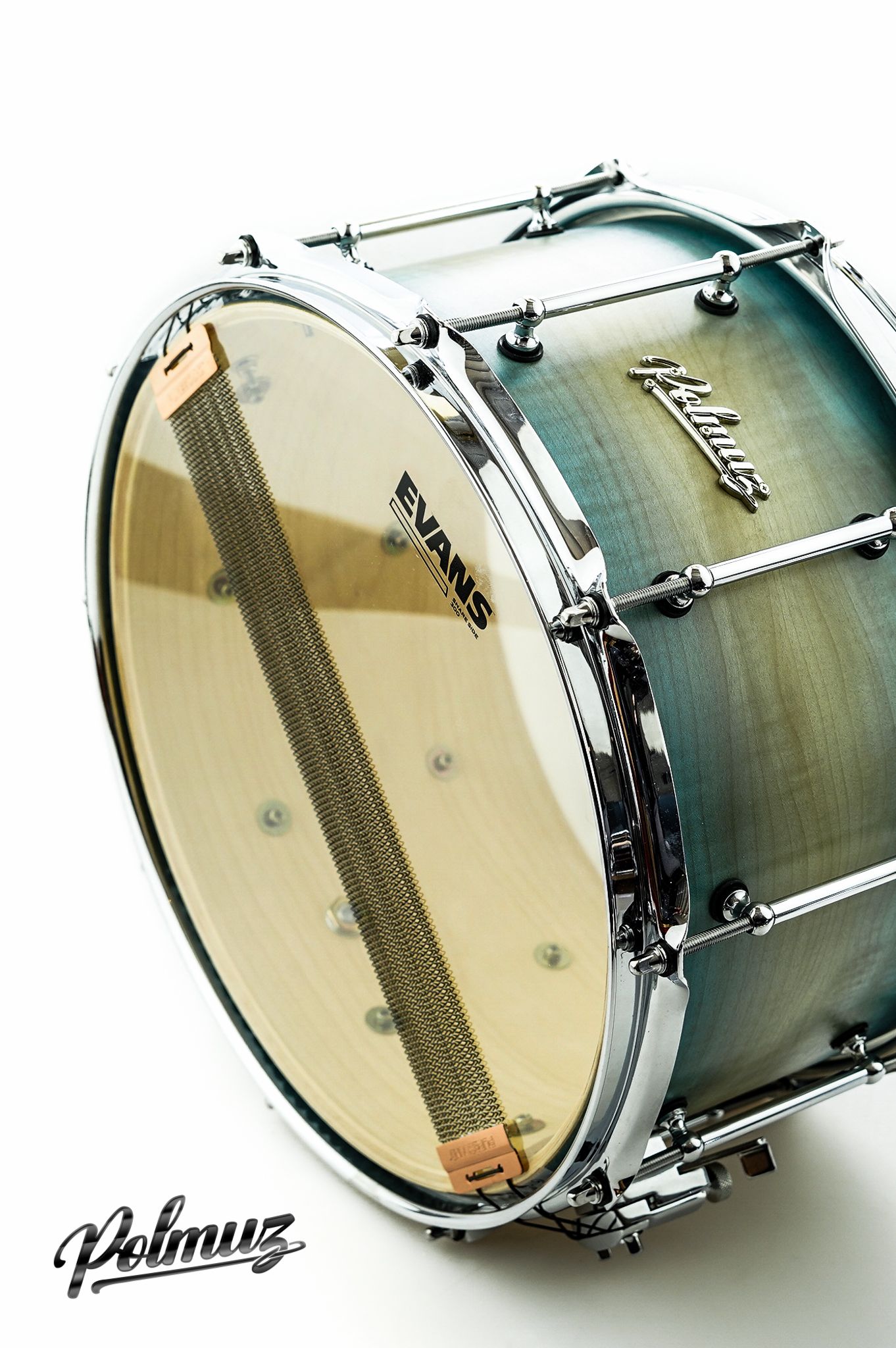 Polmuz Jawor Snare (14x7.5) Blue to Natural fade Oil - MADE IN POLAND