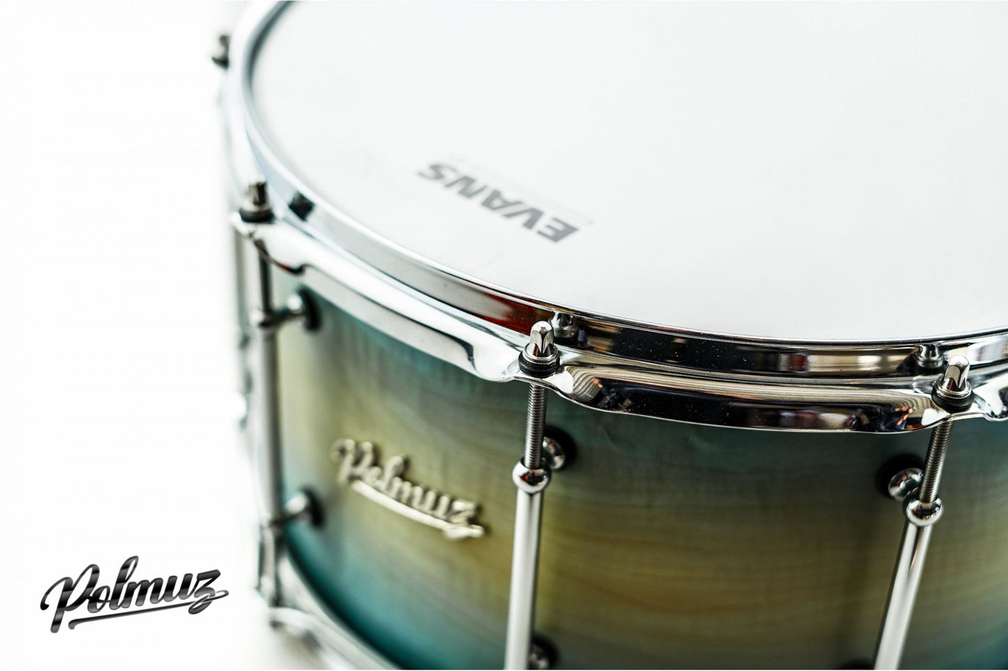 Polmuz Jawor Snare (14x7.5) Blue to Natural fade Oil - MADE IN POLAND