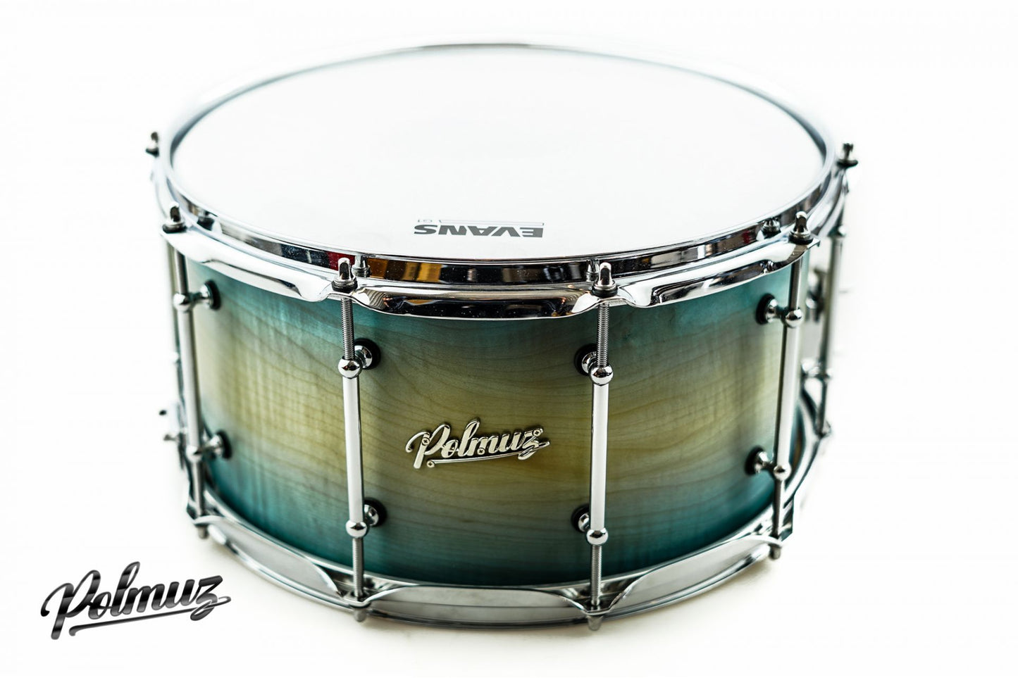 Polmuz Jawor Snare (14x7.5) Blue to Natural fade Oil - MADE IN POLAND