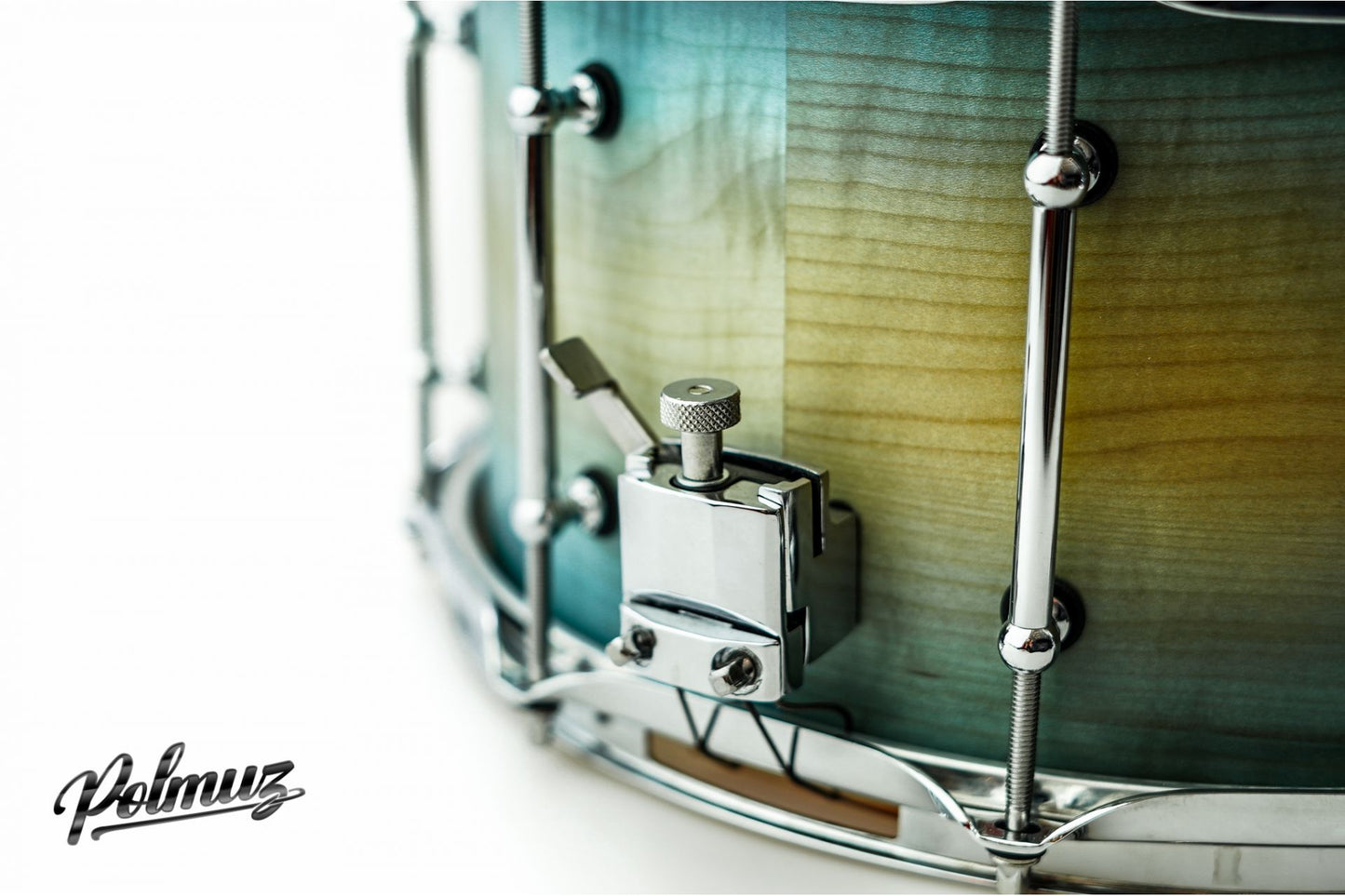 Polmuz Jawor Snare (14x7.5) Blue to Natural fade Oil - MADE IN POLAND