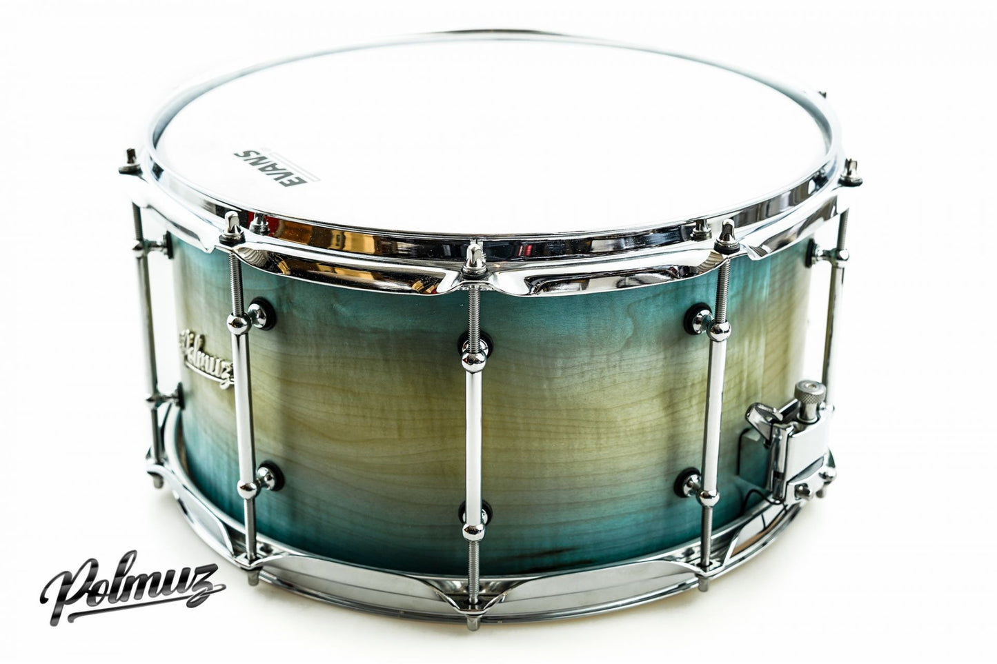 Polmuz Jawor Snare (14x7.5) Blue to Natural fade Oil - MADE IN POLAND