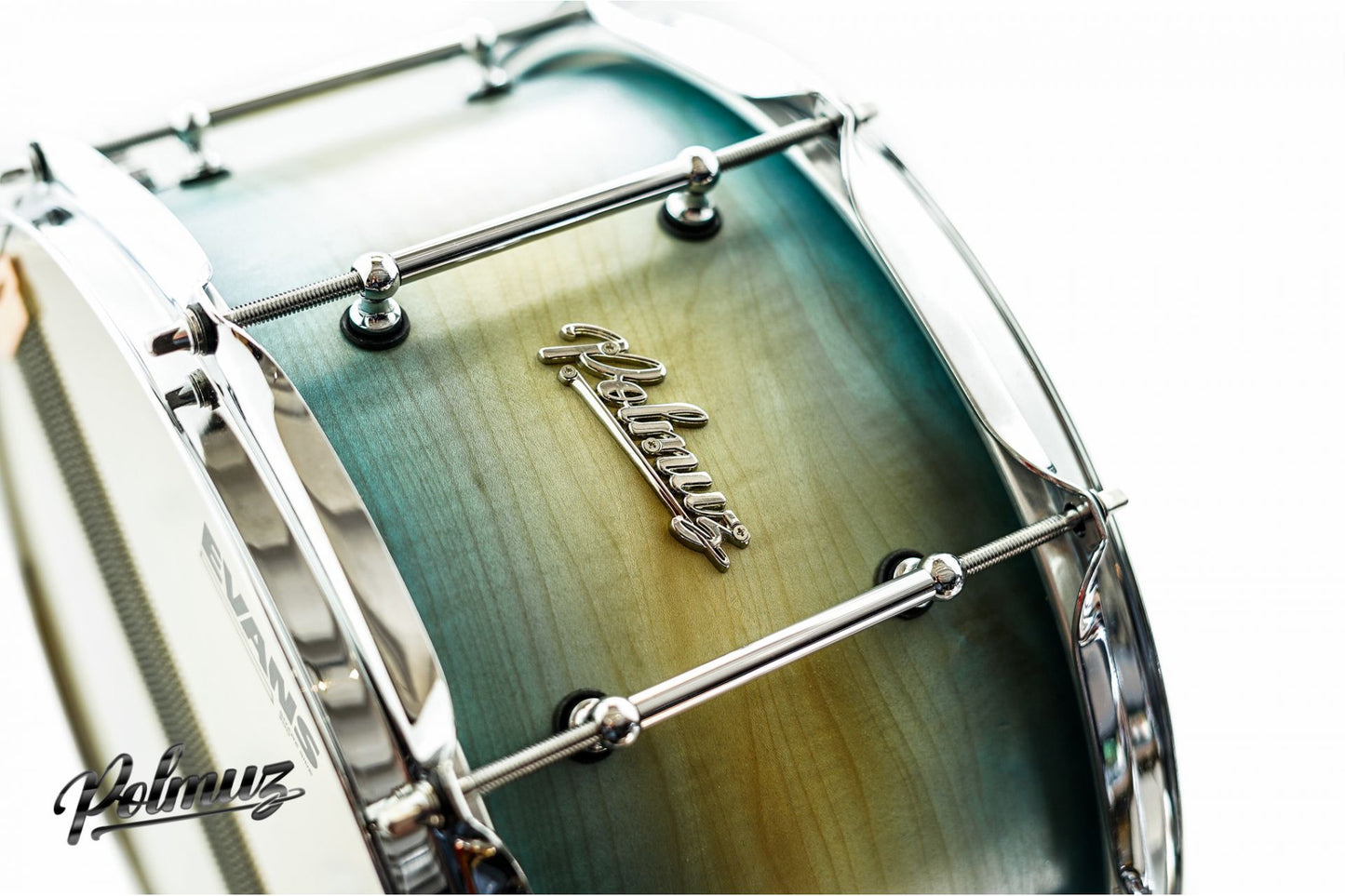 Polmuz Jawor Snare (14x7.5) Blue to Natural fade Oil - MADE IN POLAND