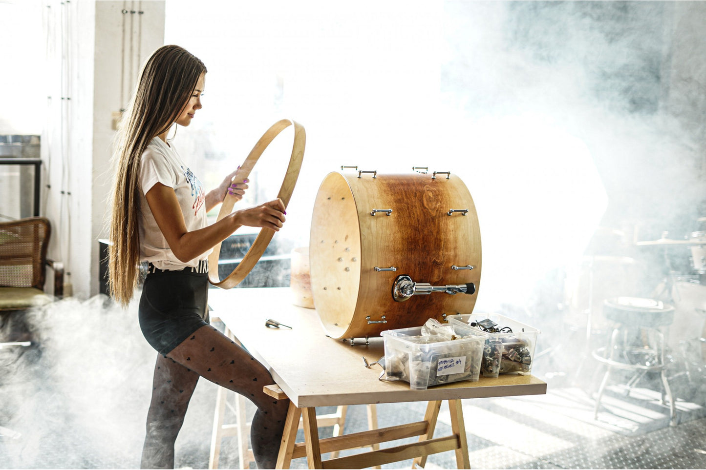 Polmuz kosulka T-shirt Biała 3 napisy damska rozmiar M — zdjęcie 3