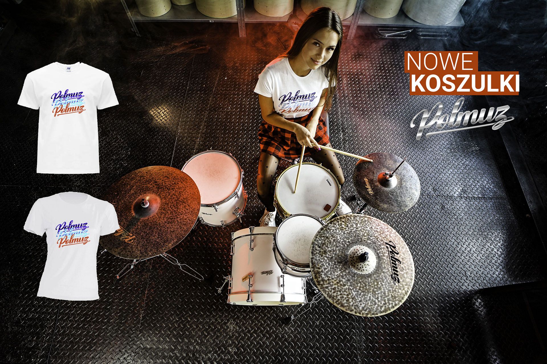 Polmuz kosulka T-shirt Biała 3 napisy damska rozmiar S — zdjęcie 2