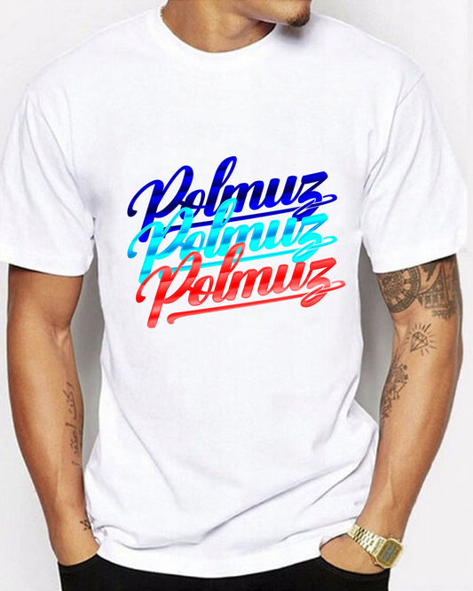 Polmuz kosulka T-shirt Biała 3 napisy rozmiar S