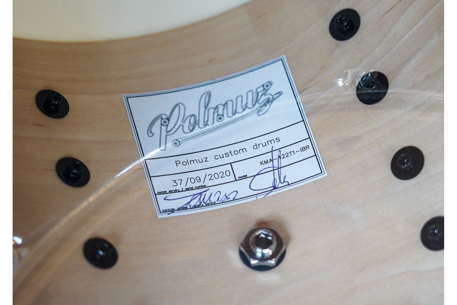 Polmuz Maple 22/10/12/16 Satin Brown with Inlay Stripe Centered — zdjęcie 16