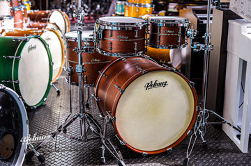 Polmuz Maple 22/10/12/16 Satin Brown with Inlay Stripe Centered
