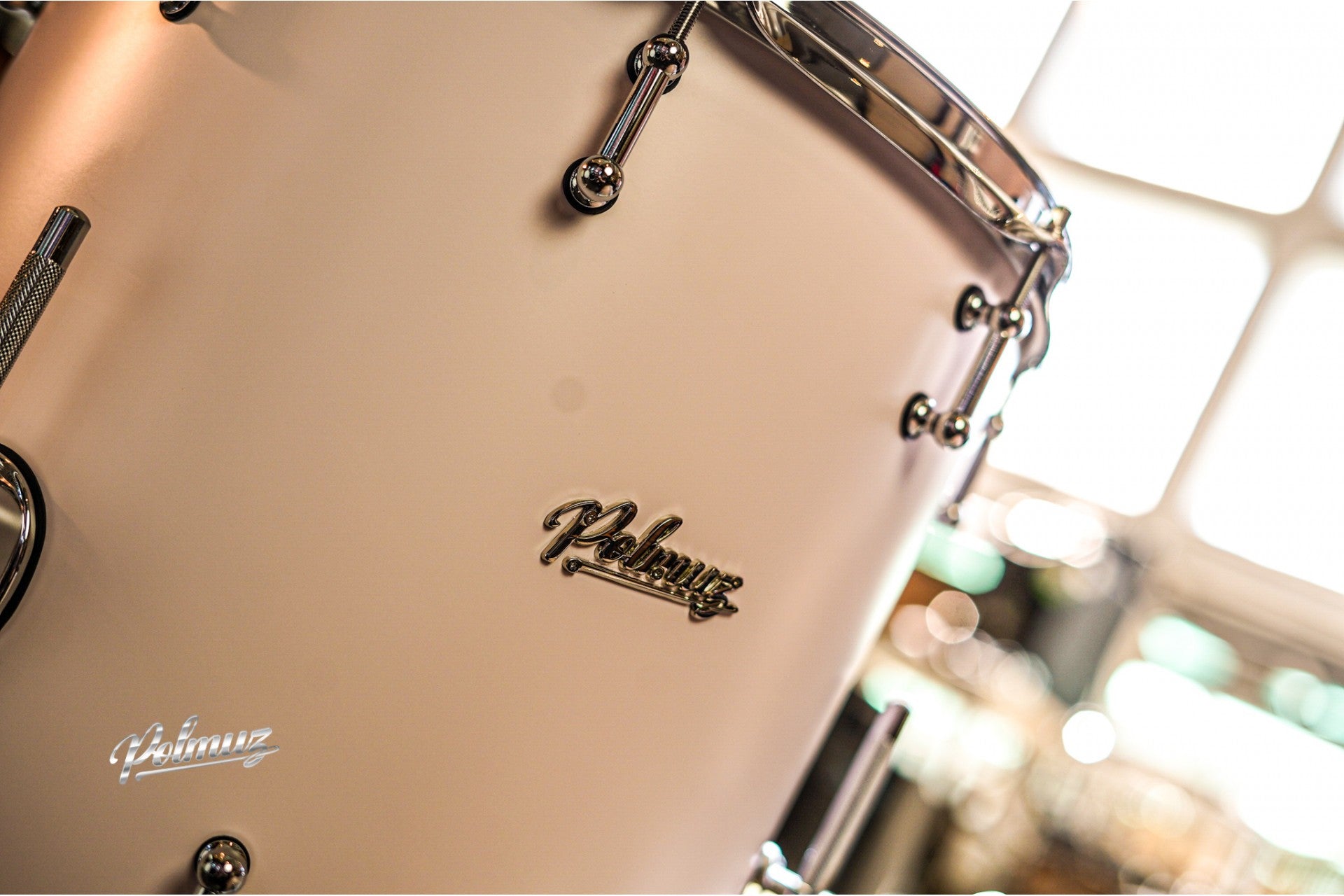 Polmuz Maple model 1 18/12/14 Satin Shell Pink white creme hoops - made in Poland — zdjęcie 11