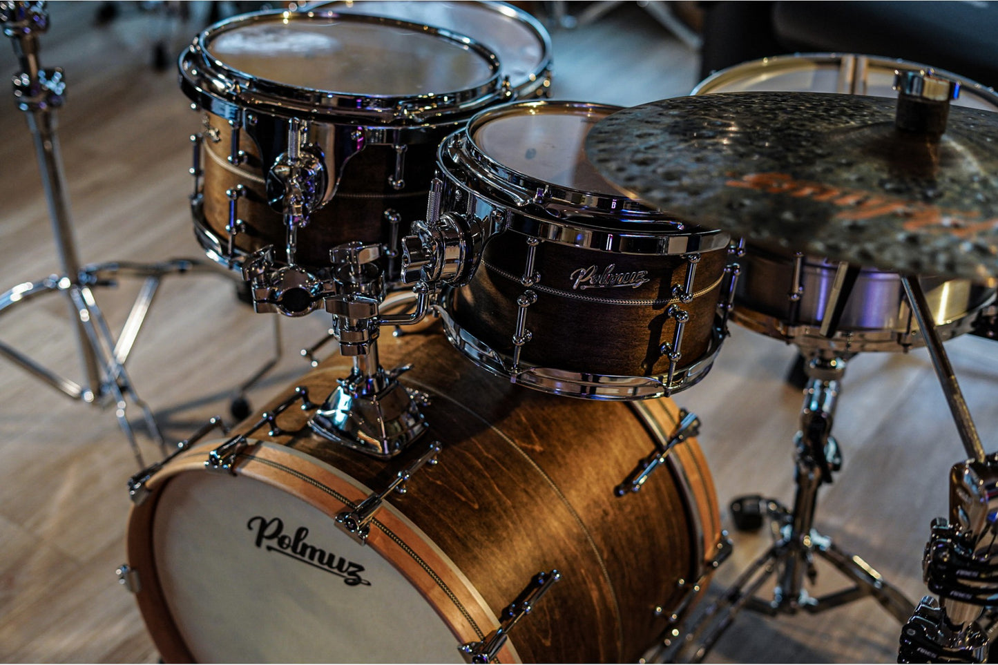 Polmuz Maple Model 1 - 20/10/12//14/16 - Inlayed Satin Dark Brown — zdjęcie 7