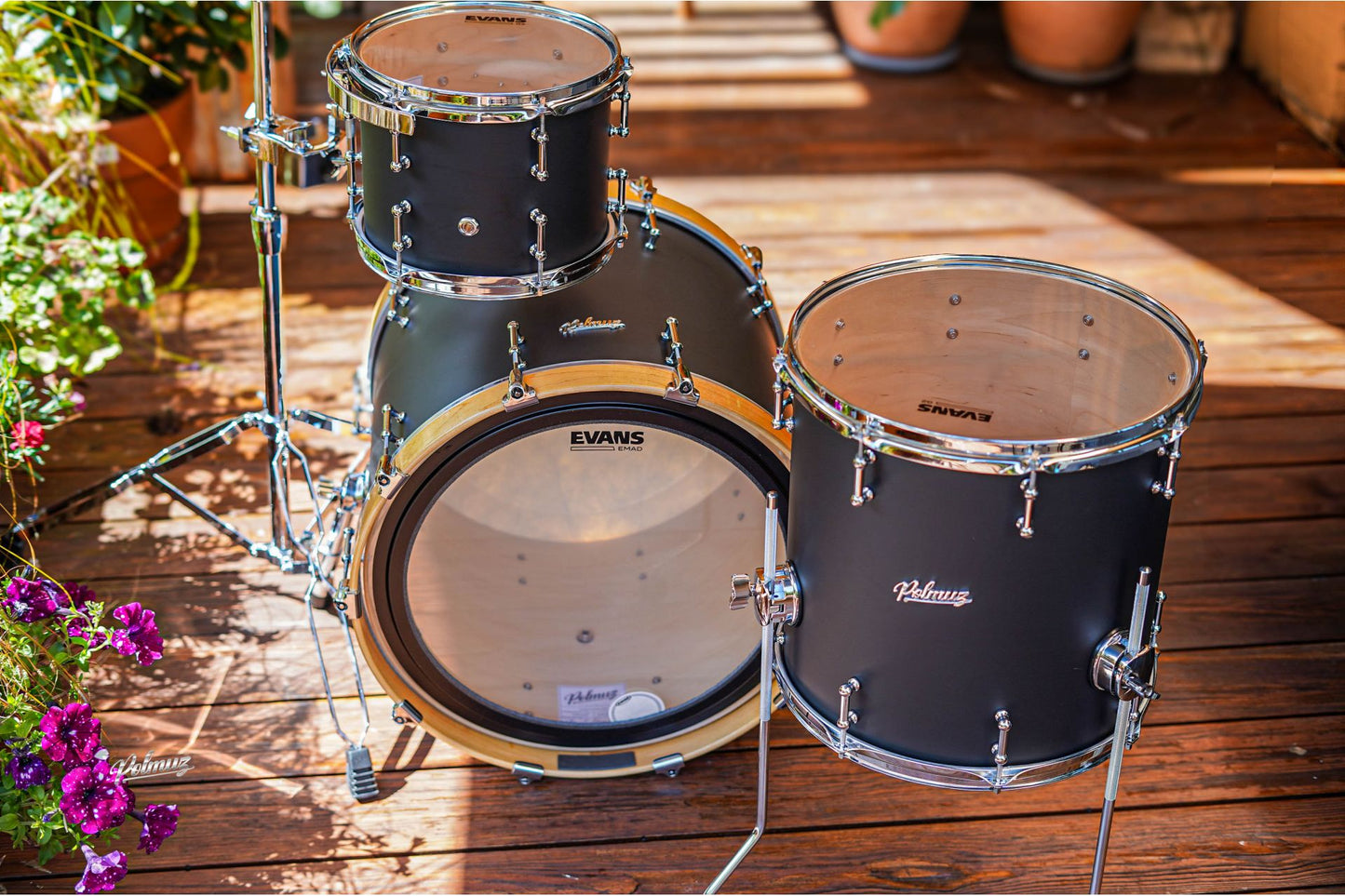 Polmuz Maple Model 1 - 20/10/14 - Satin black flat mat Oil natural hoop — zdjęcie 2