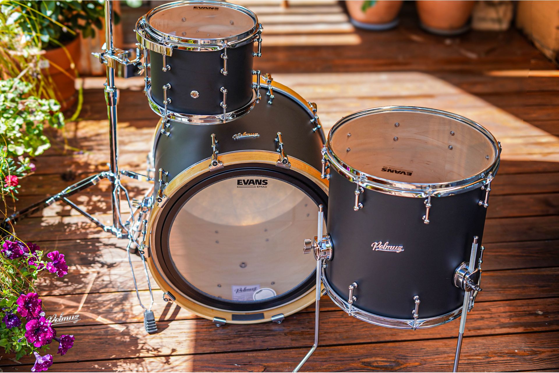 Polmuz Maple Model 1 - 20/10/14 - Satin black flat mat Oil natural hoop — zdjęcie 2