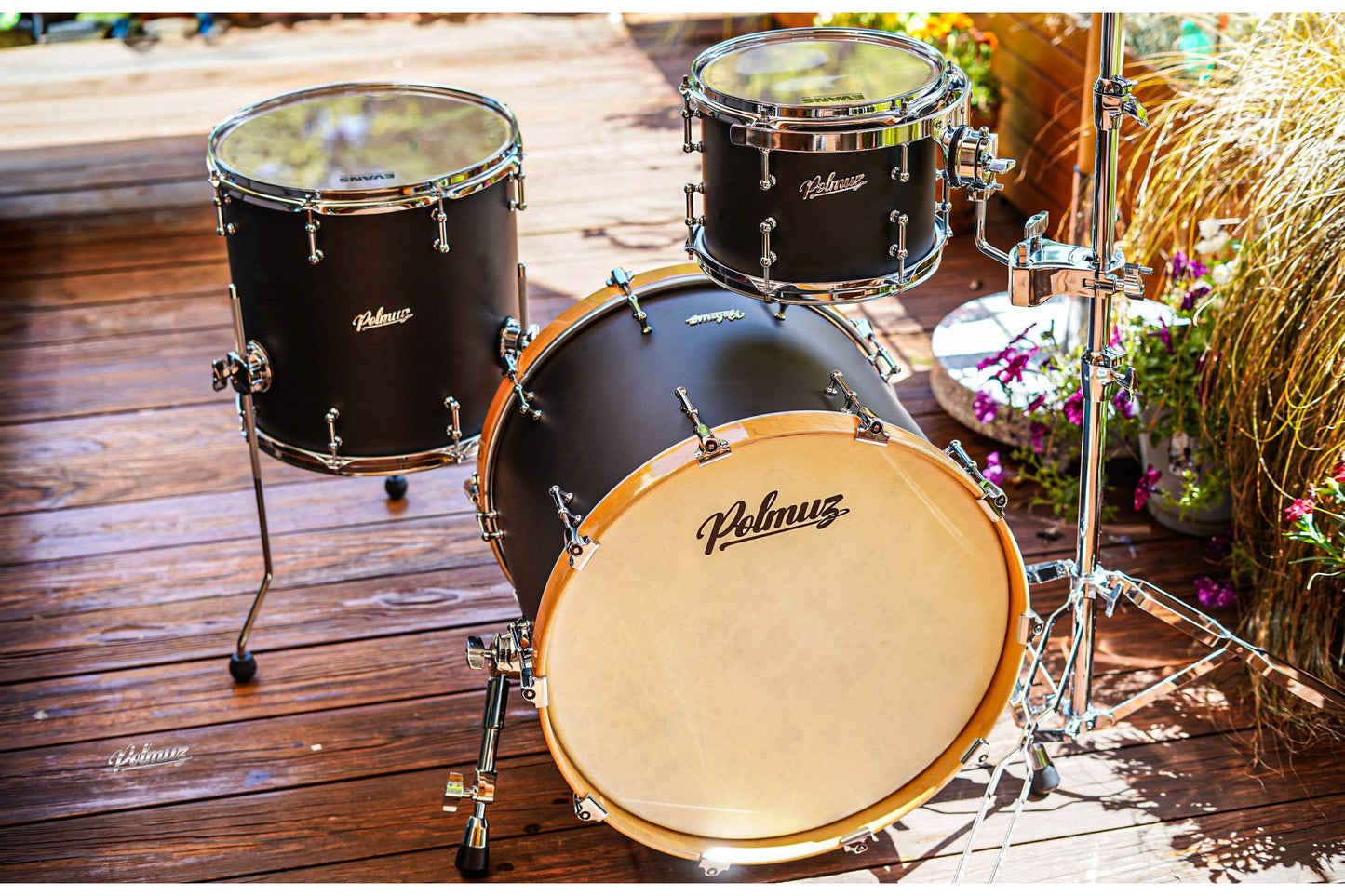 Polmuz Maple Model 1 - 20/10/14 - Satin black flat mat Oil natural hoop