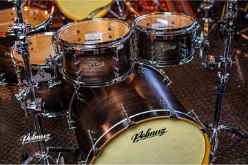 Polmuz Maple Model 1 - 22/10/12/14/16 - Fast Toms - Satin Black Fade
