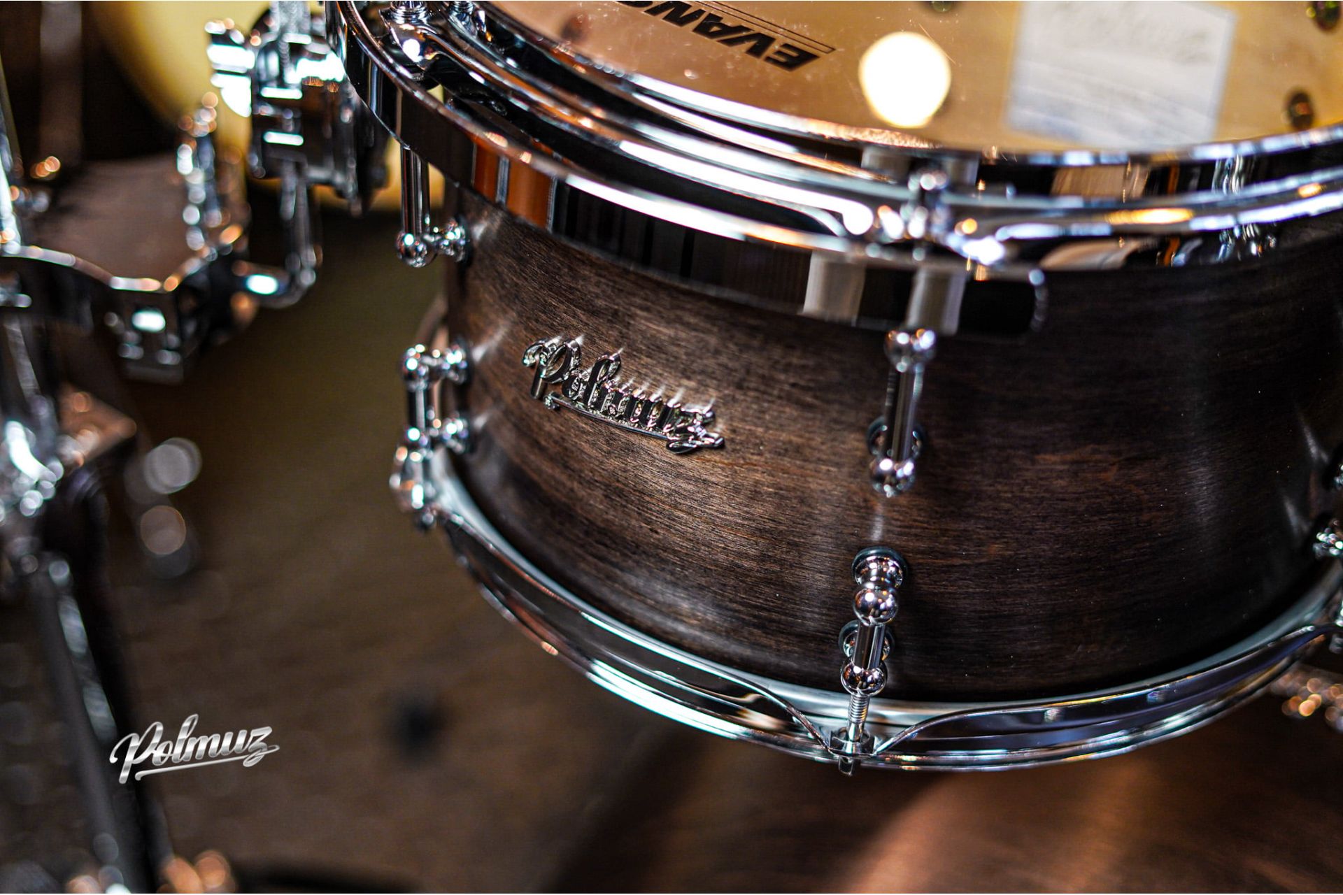 Polmuz Maple Model 1 - 22/10/12/14/16 - Fast Toms - Satin Black Fade — zdjęcie 5