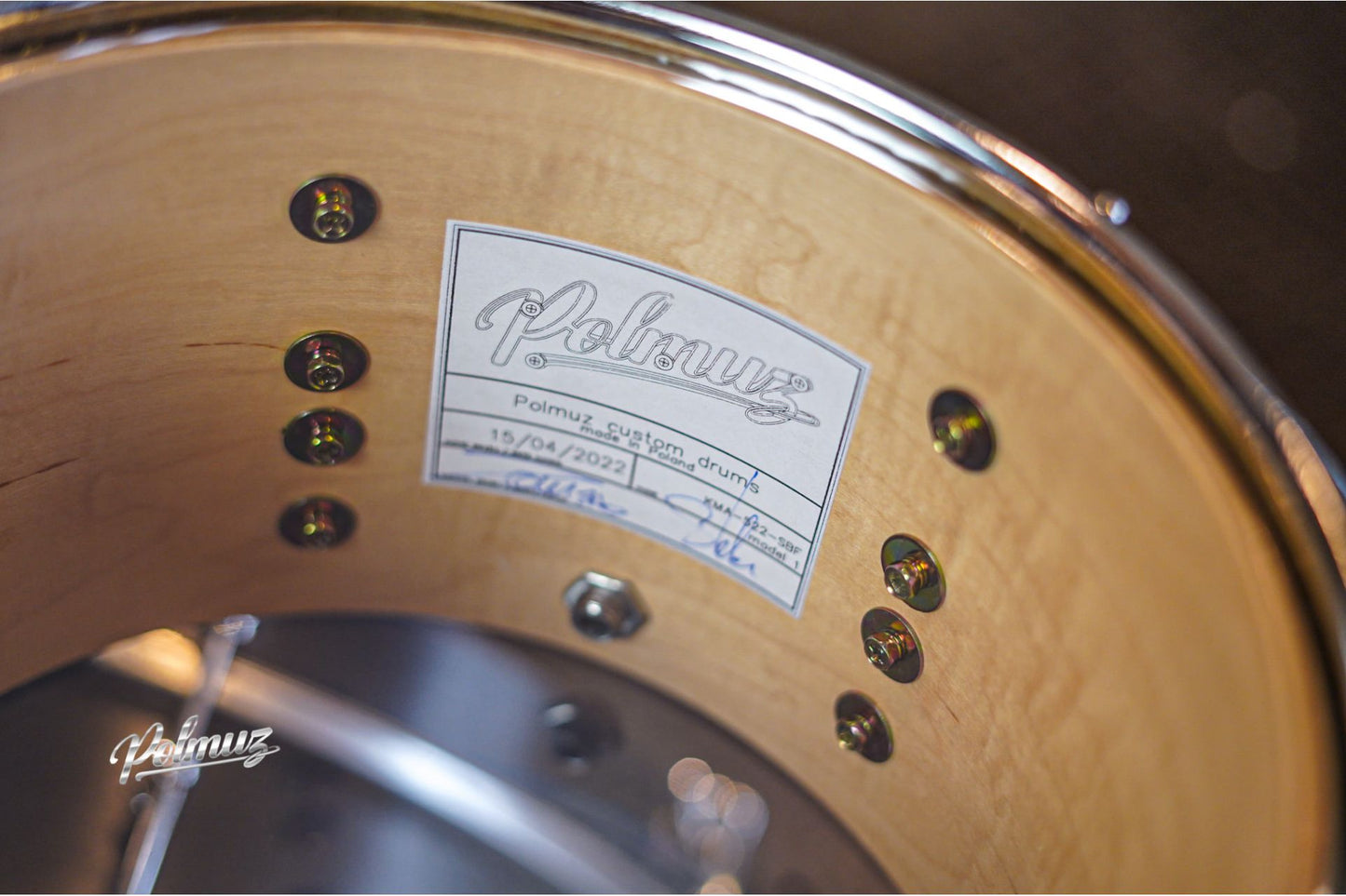 Polmuz Maple Model 1 - 22/10/12/14/16 - Fast Toms - Satin Black Fade — zdjęcie 7