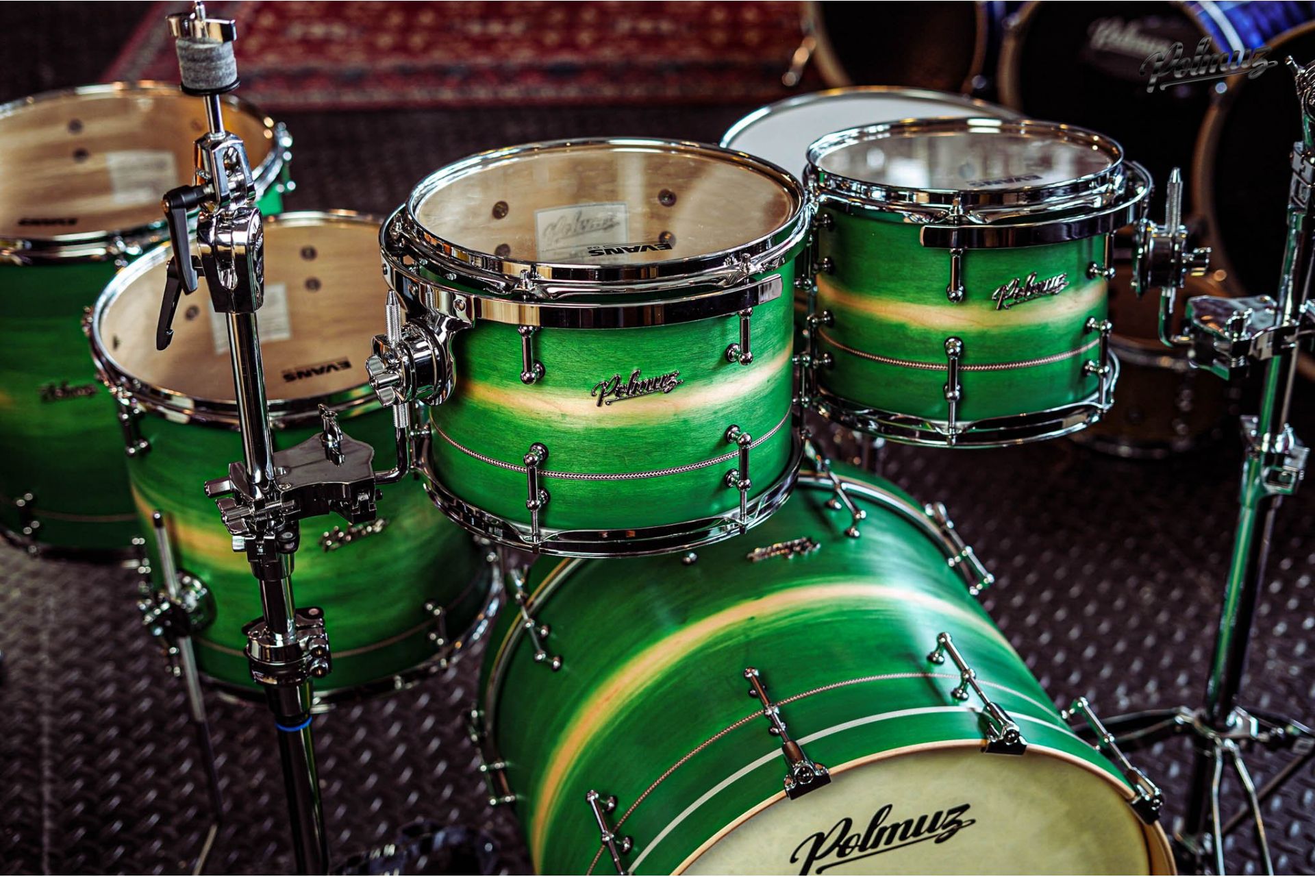 Polmuz Maple Model 1 - 22/10/12/14/16/14SD - Inlayed Artist Green to natural Fade — zdjęcie 10