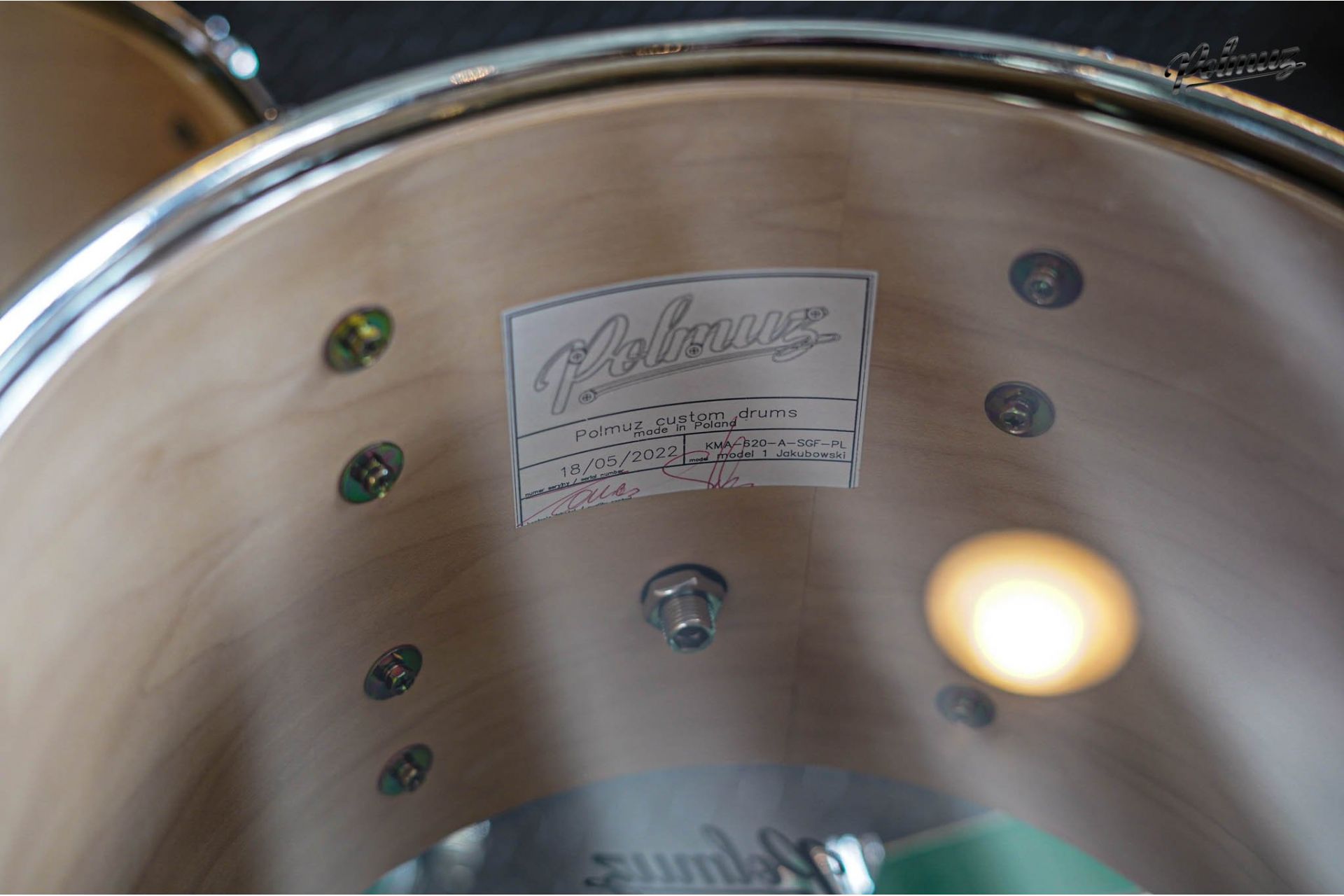 Polmuz Maple Model 1 - 22/10/12/14/16/14SD - Inlayed Artist Green to natural Fade — zdjęcie 13