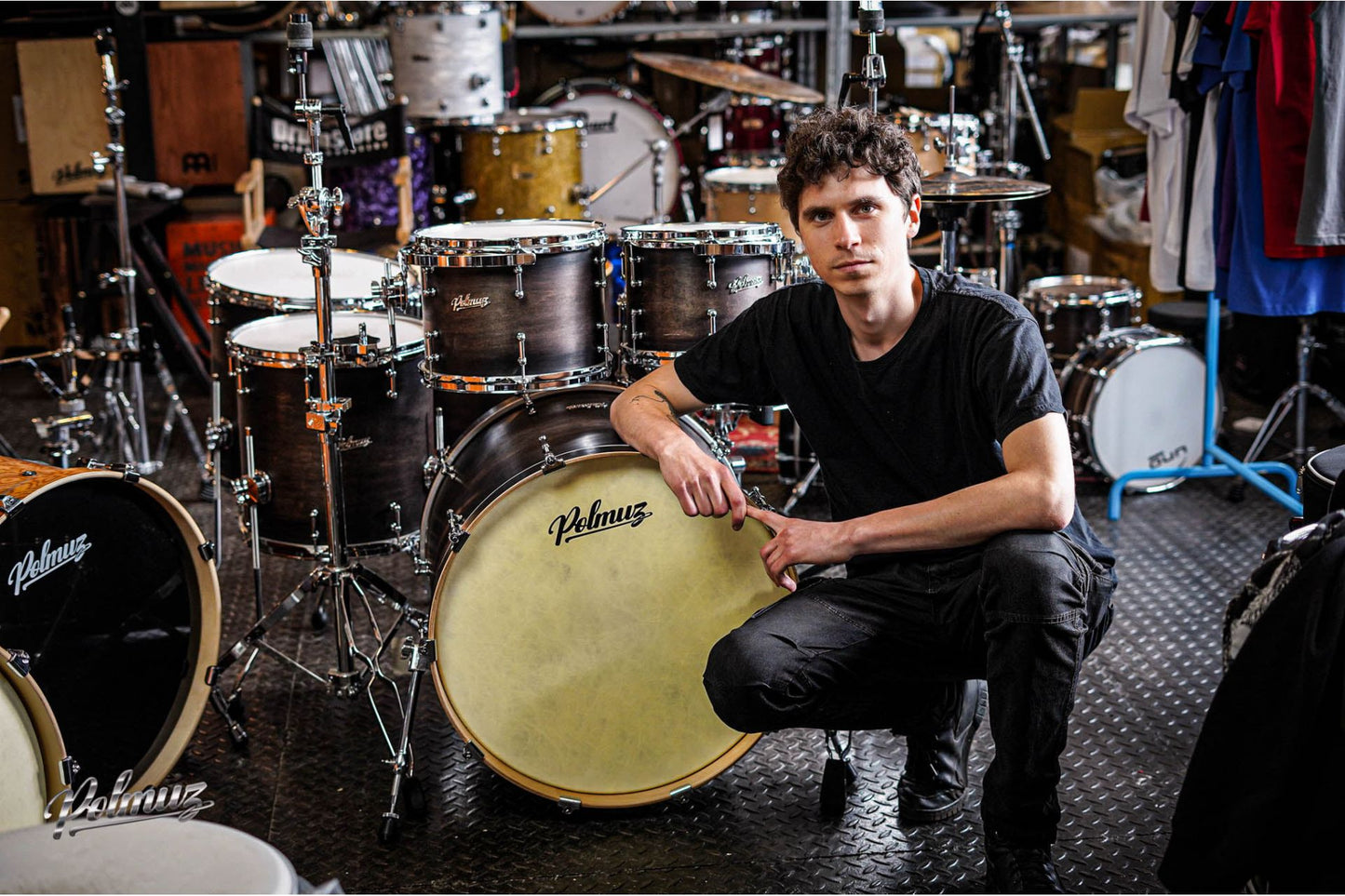 Polmuz Maple Model 1 - 22/10/12/16 Satin Black Fade — zdjęcie 9