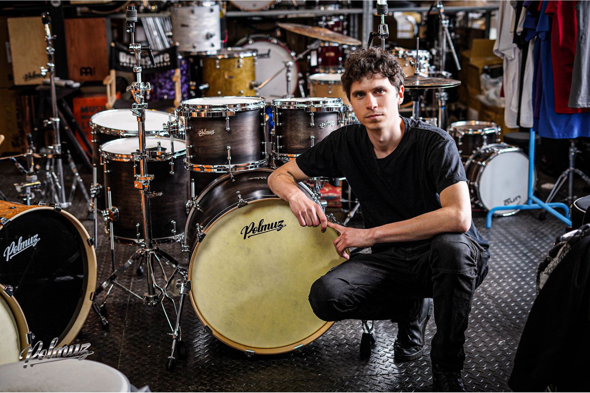Polmuz Maple Model 1 - 22/10/12/16 Satin Black Fade — zdjęcie 9