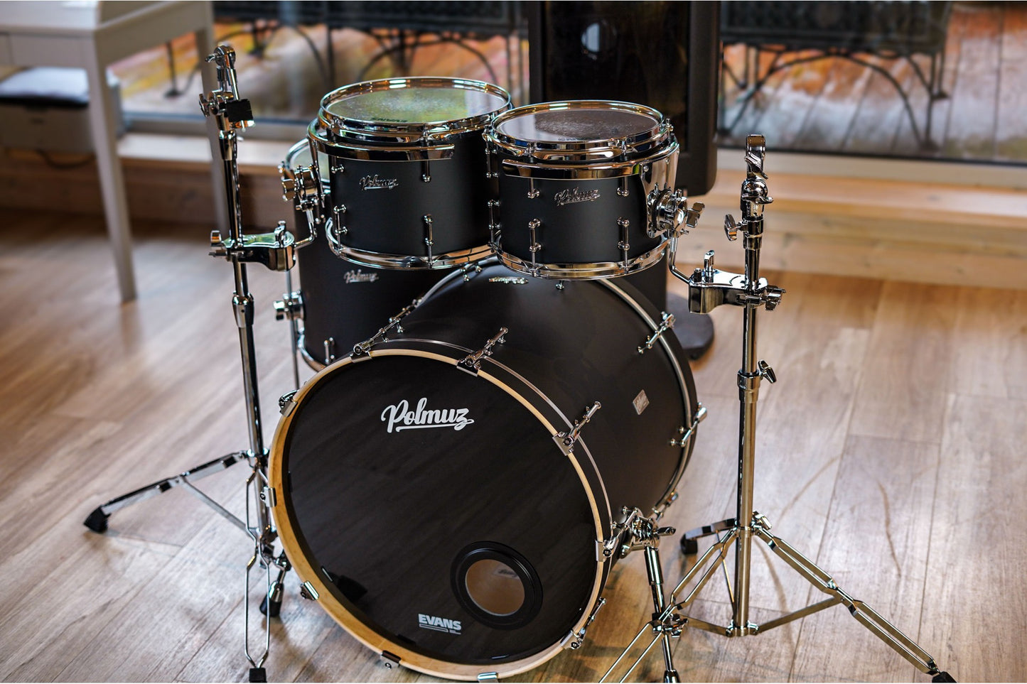 Polmuz Maple Model 1 - 22/10/12/16 - Satin Flat Black Mate Wax — zdjęcie 4