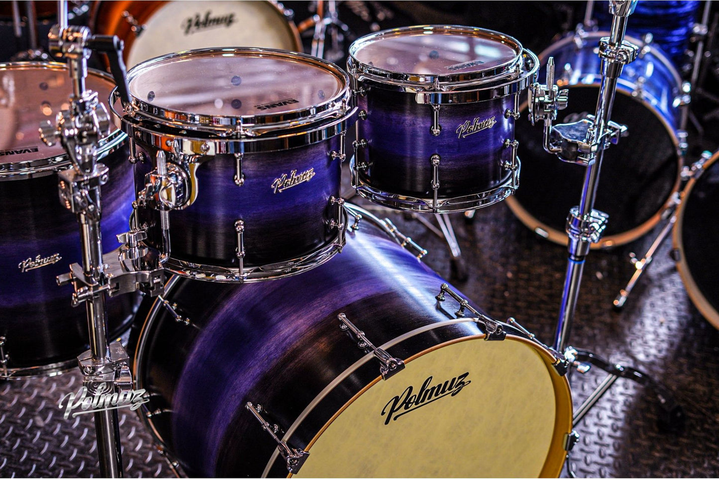 Polmuz Maple Model 1 - 22/10/12/16/18 - Artist Blue to black Fade — zdjęcie 8