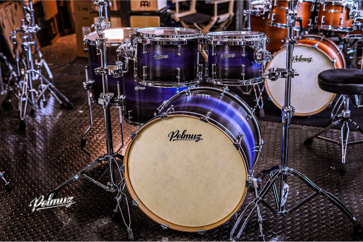 Polmuz Maple Model 1 - 22/10/12/16/18 - Artist Blue to black Fade — zdjęcie 13