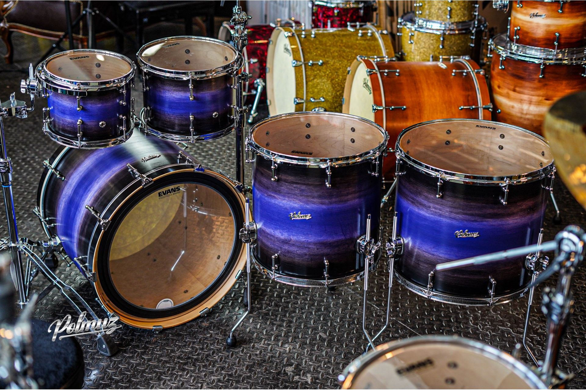 Polmuz Maple Model 1 - 22/10/12/16/18 - Artist Blue to black Fade — zdjęcie 4