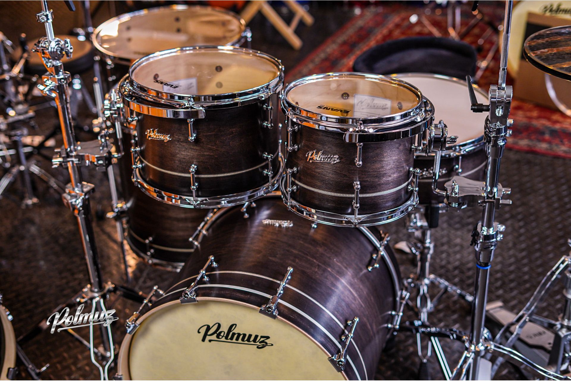 Polmuz Maple Model 1 - 22/10/12/16/18/14sd - Satin Inlayed Black Fade — zdjęcie 2
