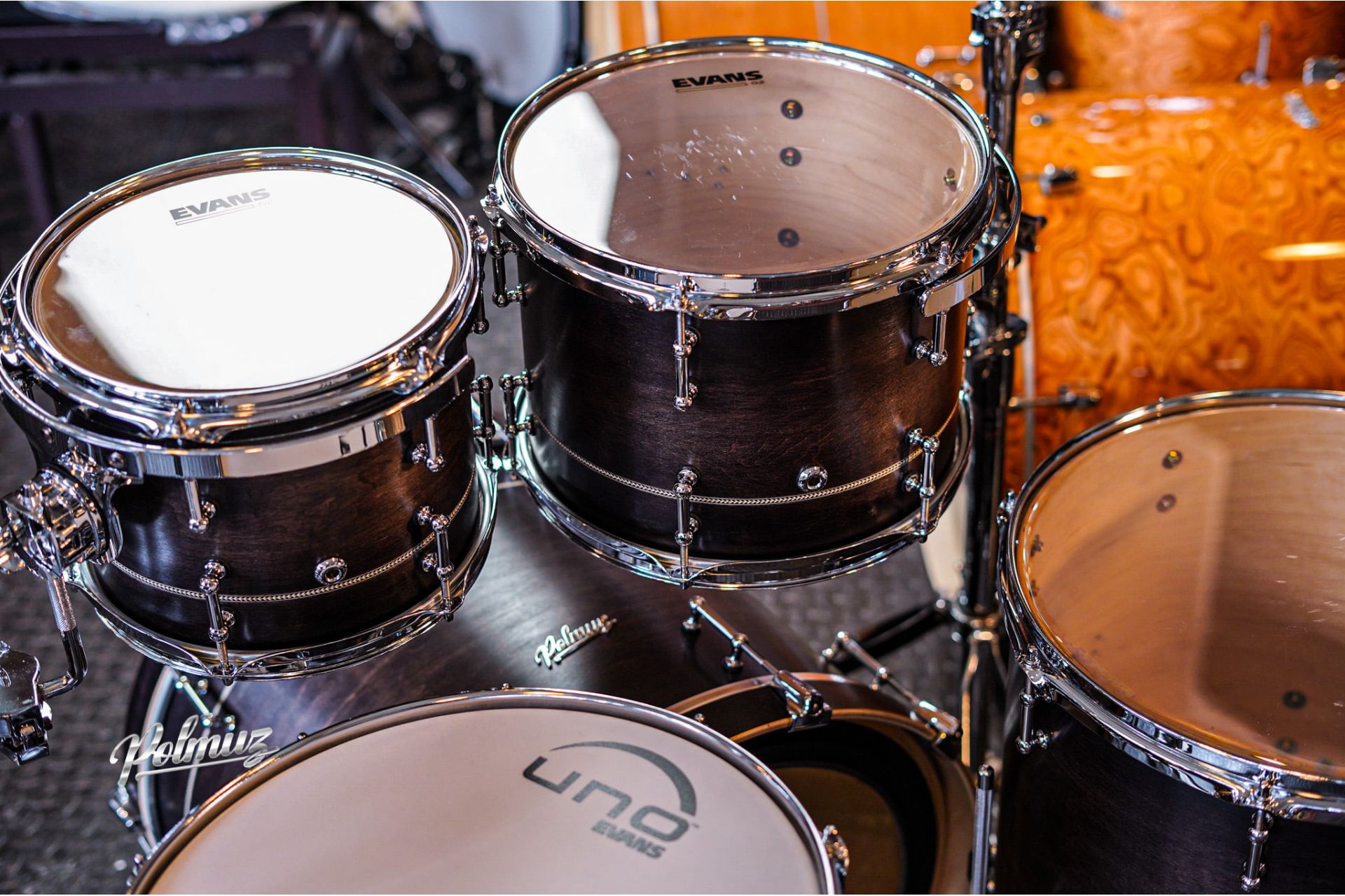 Polmuz Maple Model 1 - 22/10/12/16/18/14sd - Satin Inlayed Black Fade — zdjęcie 14