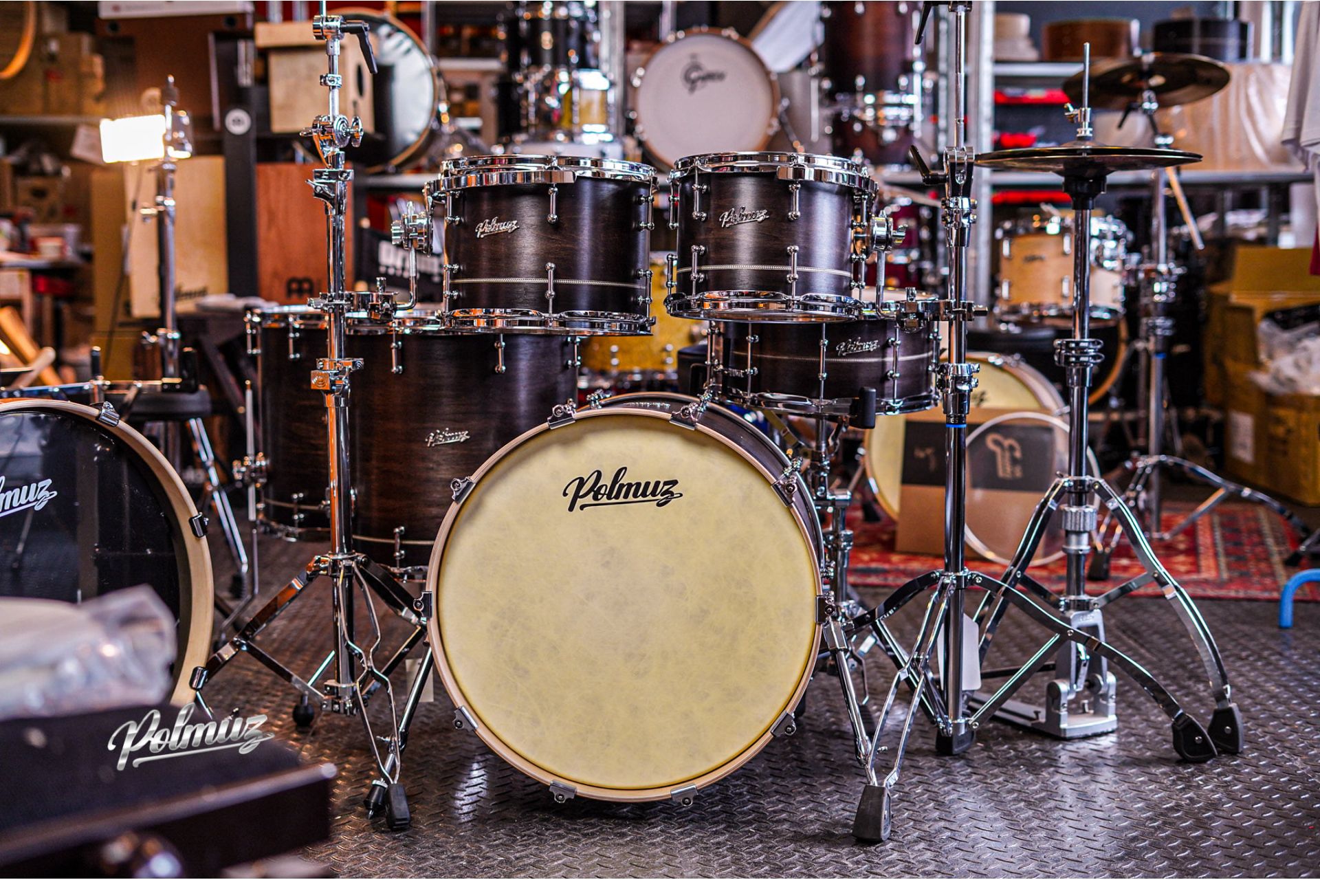 Polmuz Maple Model 1 - 22/10/12/16/18/14sd - Satin Inlayed Black Fade — zdjęcie 12