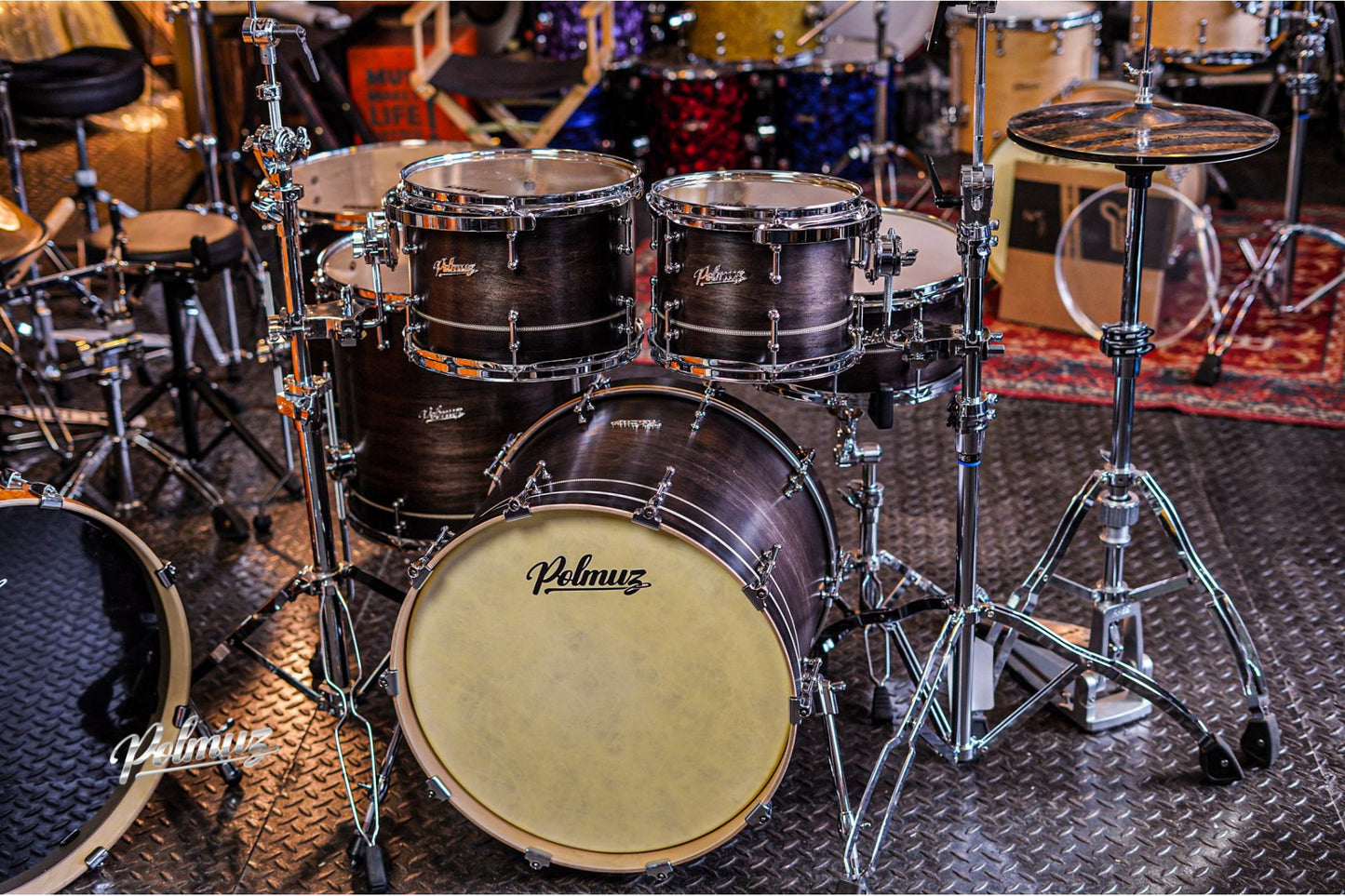 Polmuz Maple Model 1 - 22/10/12/16/18/14sd - Satin Inlayed Black Fade — zdjęcie 5