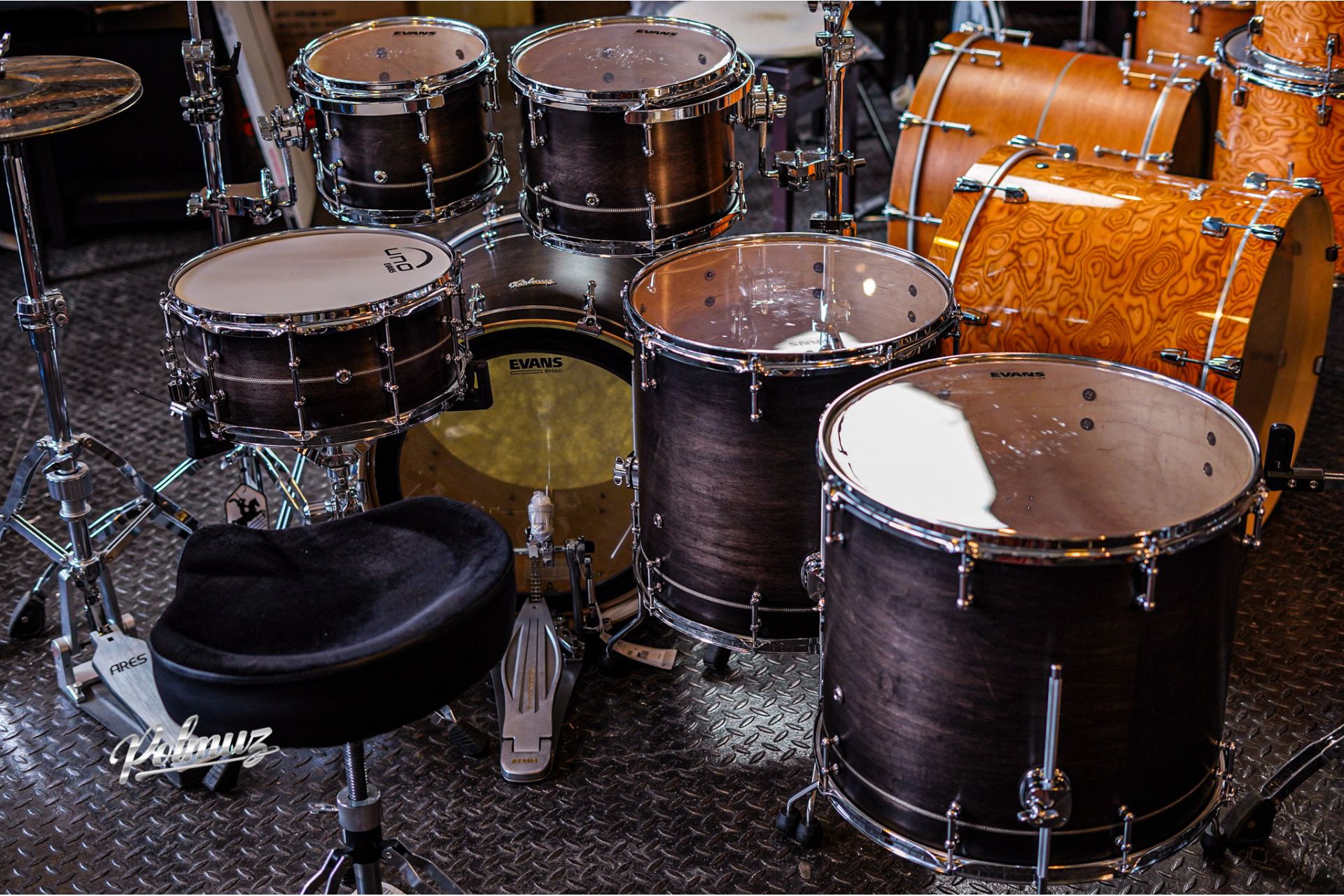 Polmuz Maple Model 1 - 22/10/12/16/18/14sd - Satin Inlayed Black Fade — zdjęcie 9