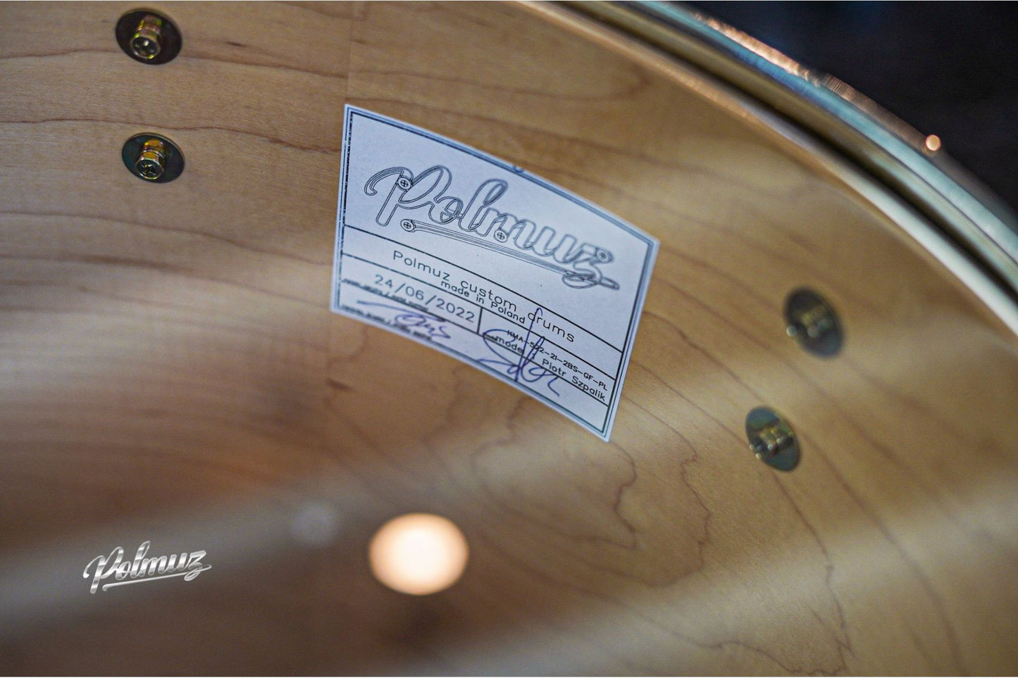 Polmuz Maple Model 1 - 24/10/12/16/18 - custom inlayed green to natural fade plus black stripe — zdjęcie 4