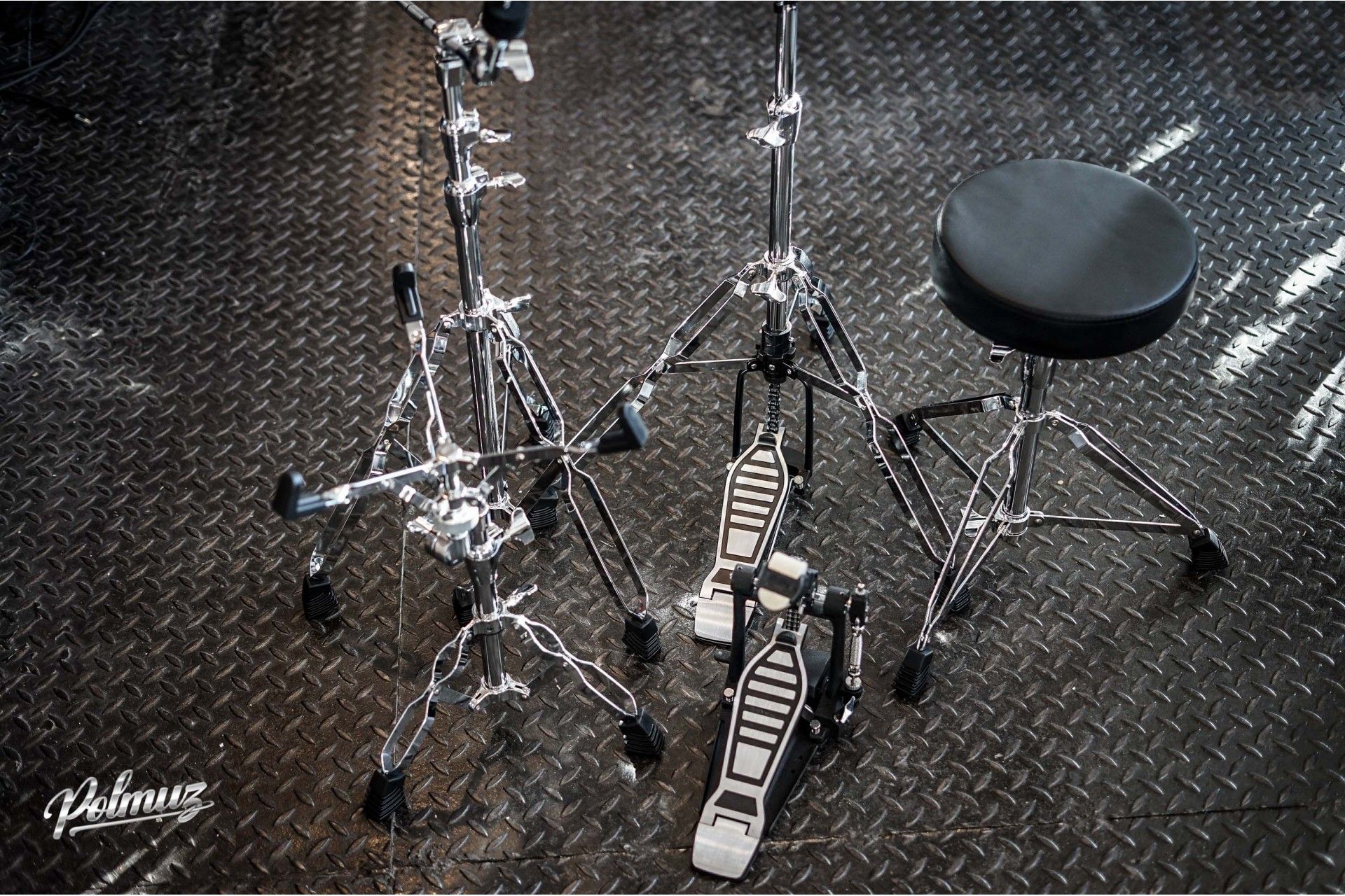 Polmuz Maple Model 1 - 24/13/16/18 custom + Cymbals + Stands — zdjęcie 5