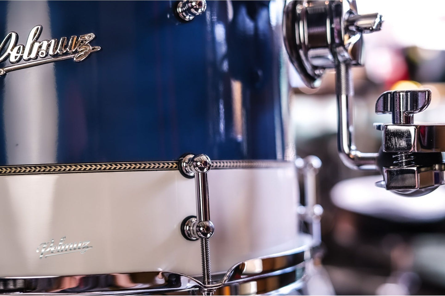 Polmuz Maple Model 1 - 24/13/16/18 - Custom Inayed Blue White Gloss — zdjęcie 9
