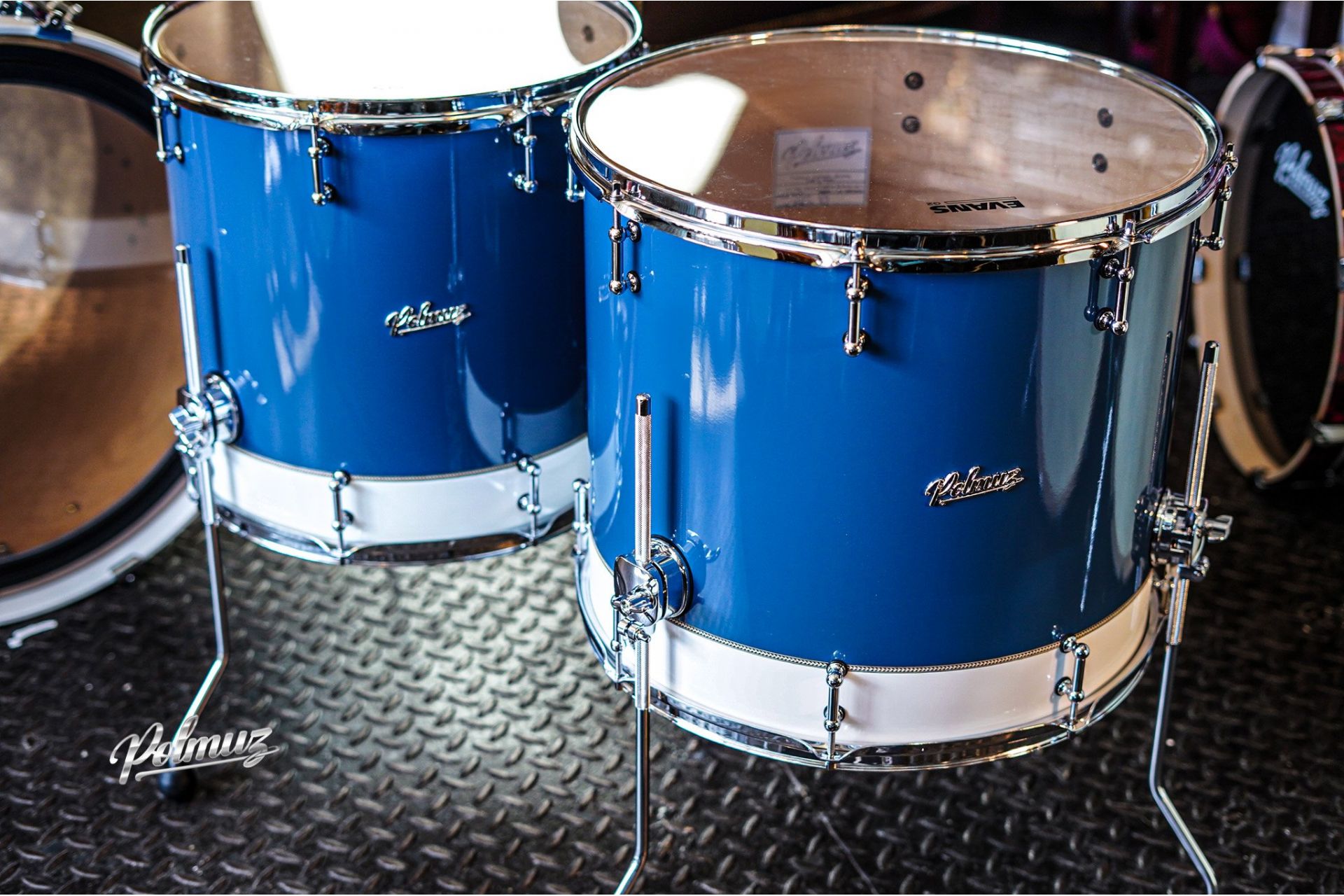 Polmuz Maple Model 1 - 24/13/16/18 - Custom Inayed Blue White Gloss — zdjęcie 7