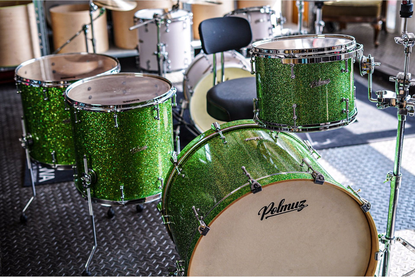 Polmuz Maple Model 1 - 24/13/16/18 - Green Big Sparkle — zdjęcie 4