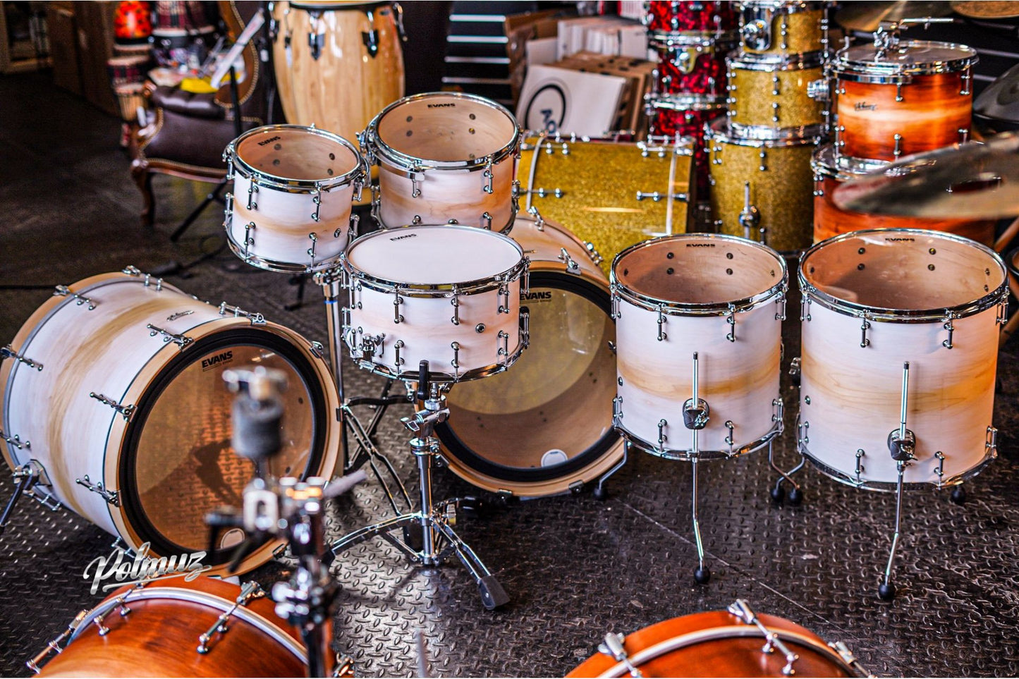 Polmuz Maple Model 1 - 2x22/10/12/14/16/14SD - White to natural Fade — zdjęcie 2