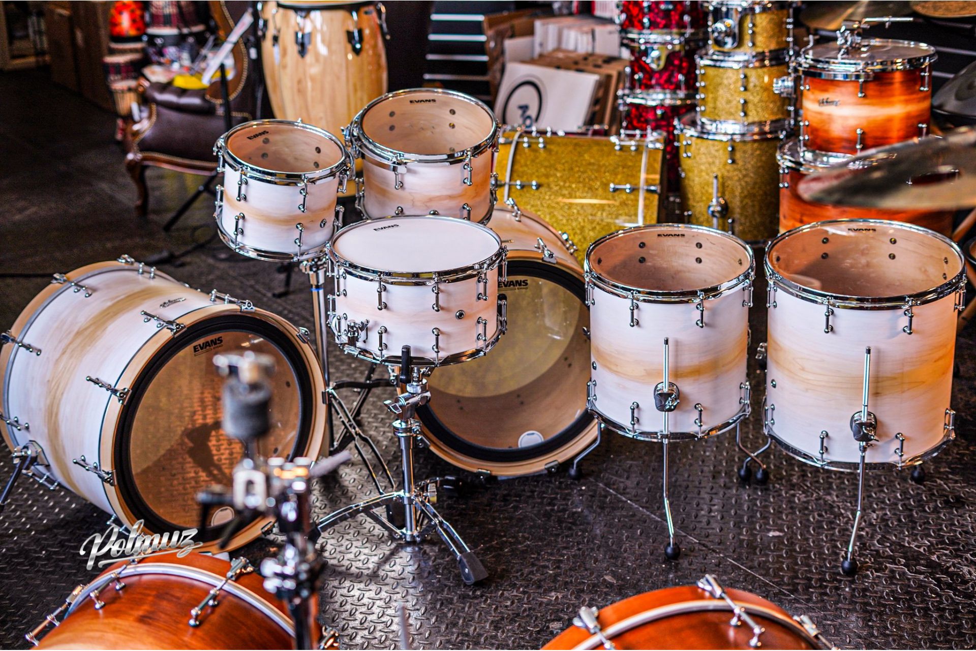 Polmuz Maple Model 1 - 2x22/10/12/14/16/14SD - White to natural Fade — zdjęcie 2