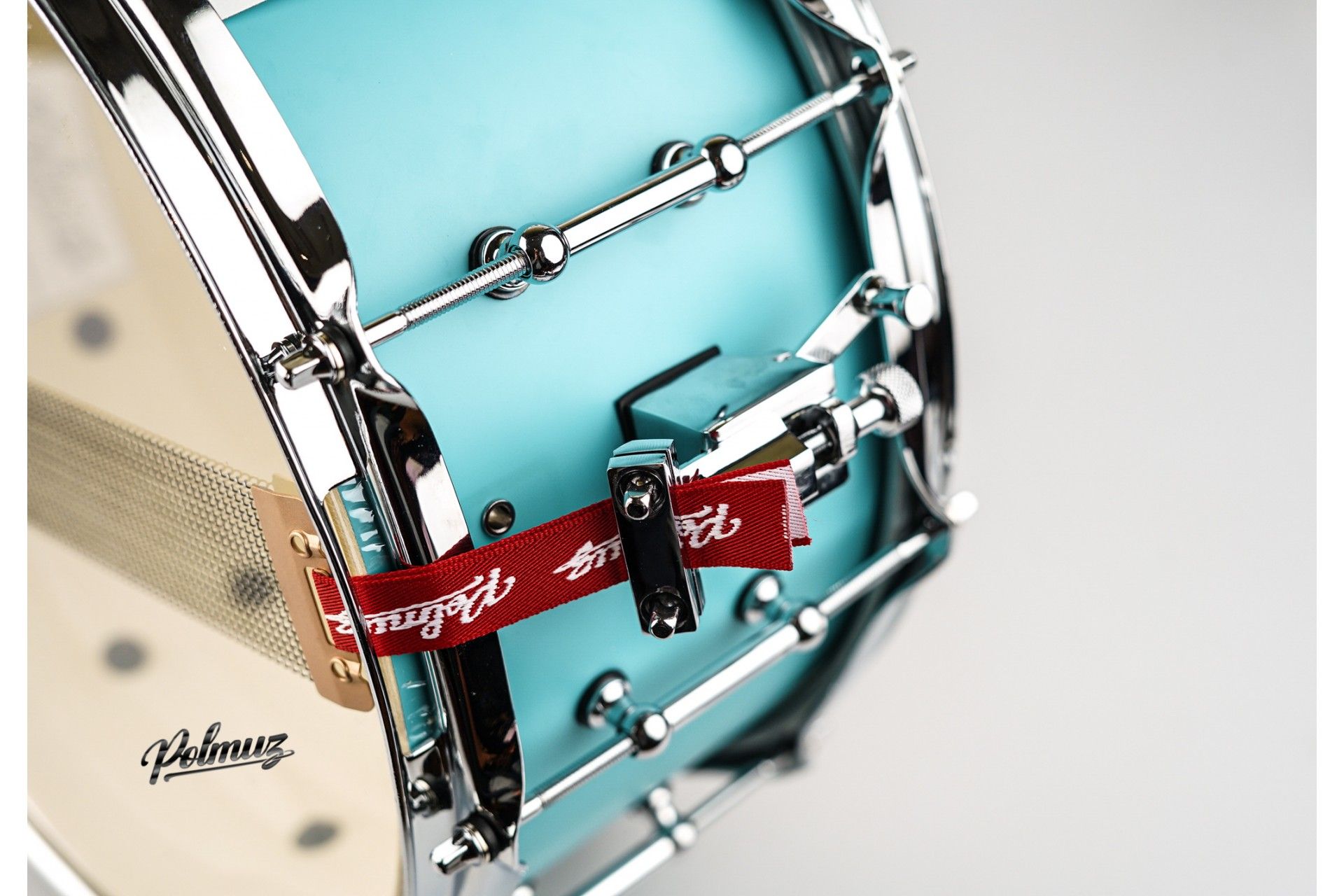 Polmuz Maple Snare 13x6,5 Aqua Blue Satin lacquer — zdjęcie 3